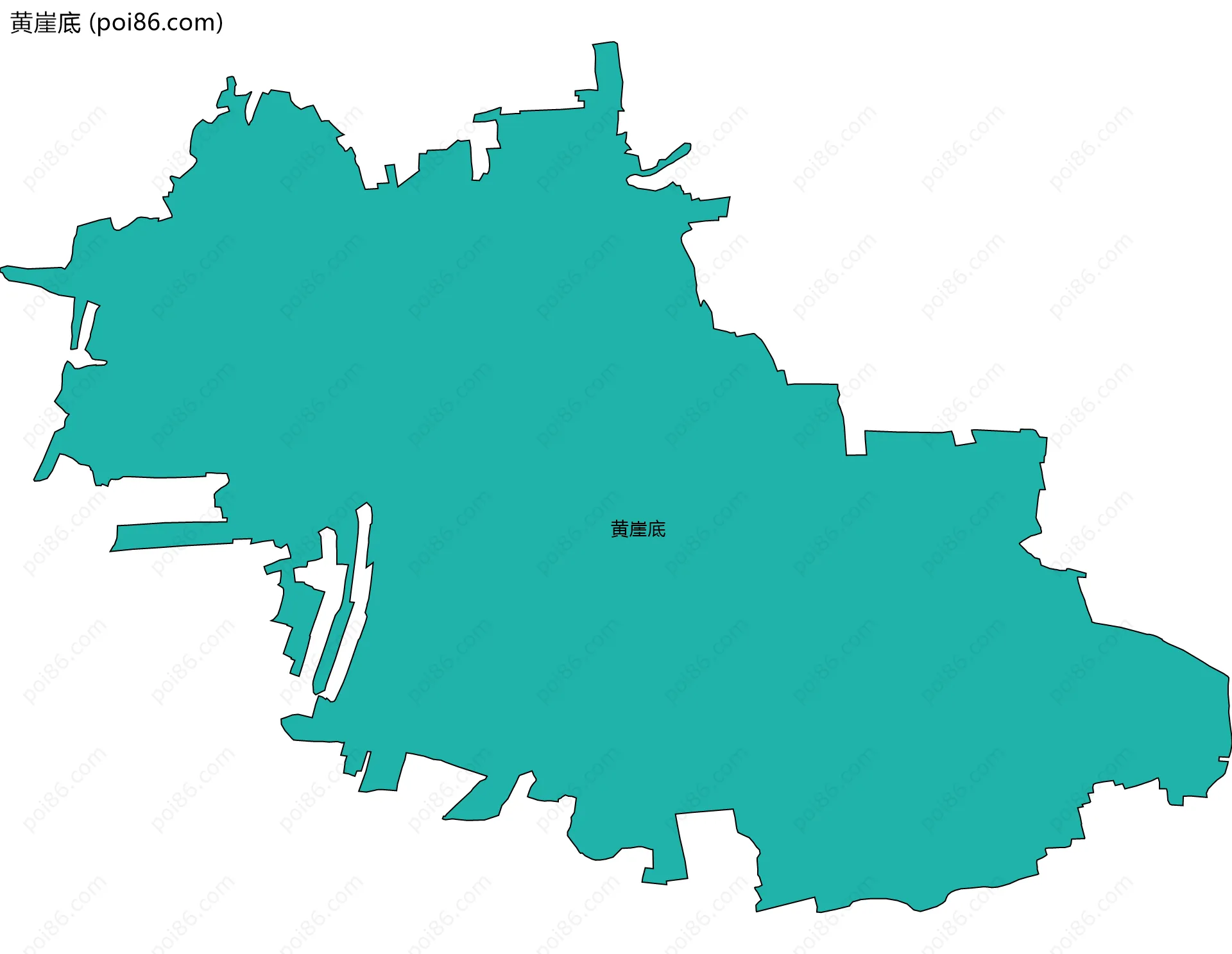 黄崖底边界地图