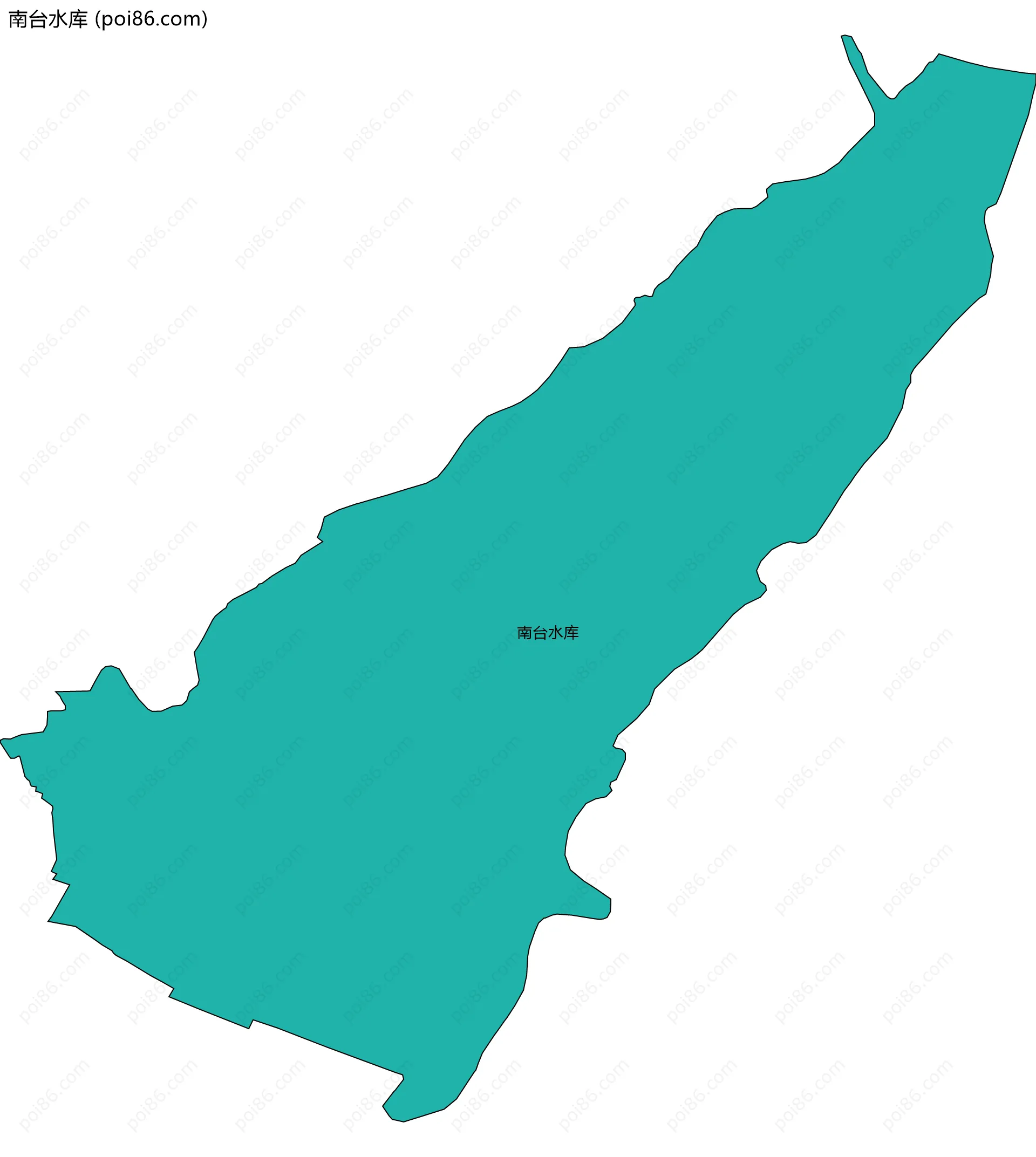 南台水库边界地图