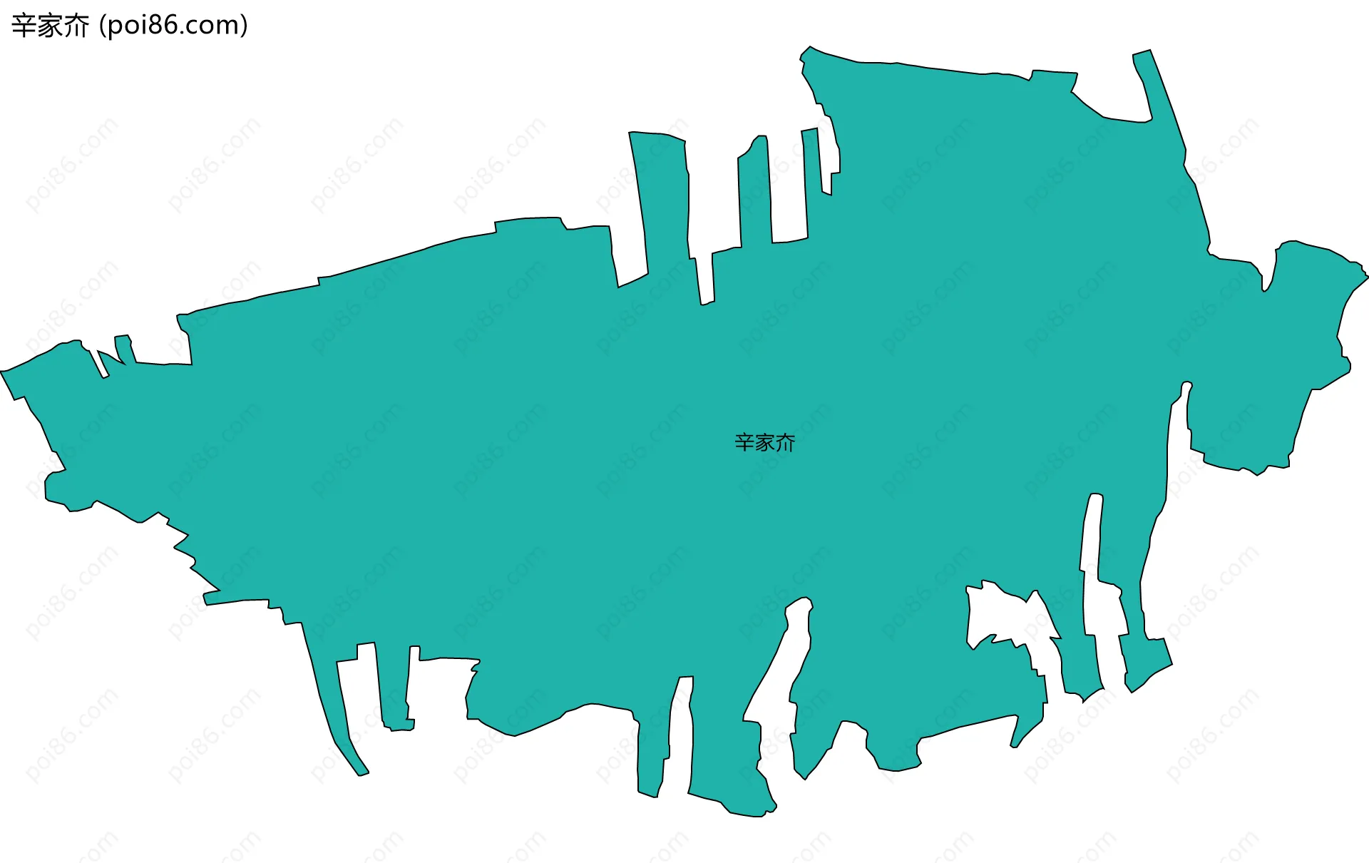 辛家夼边界地图