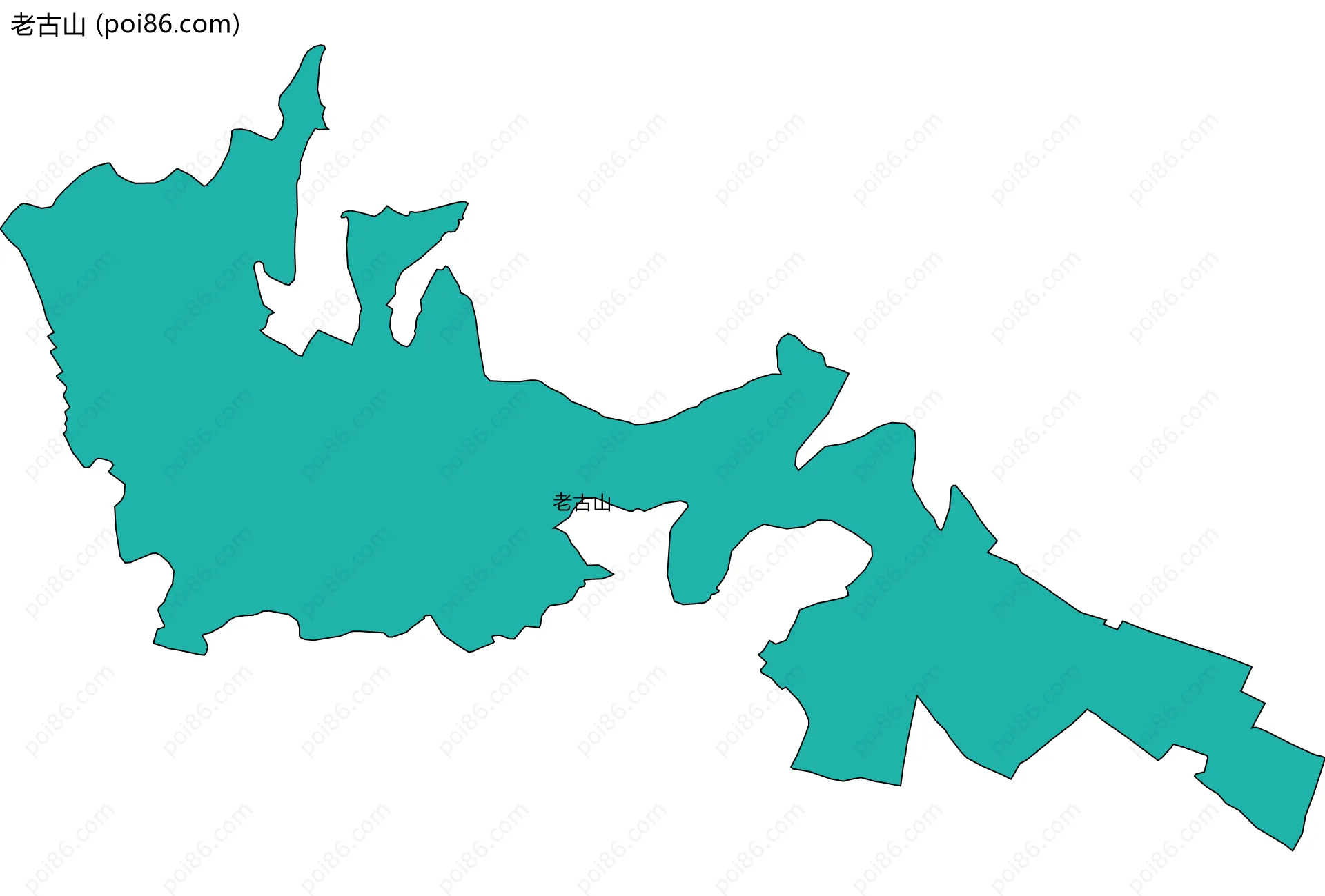 老古山边界地图