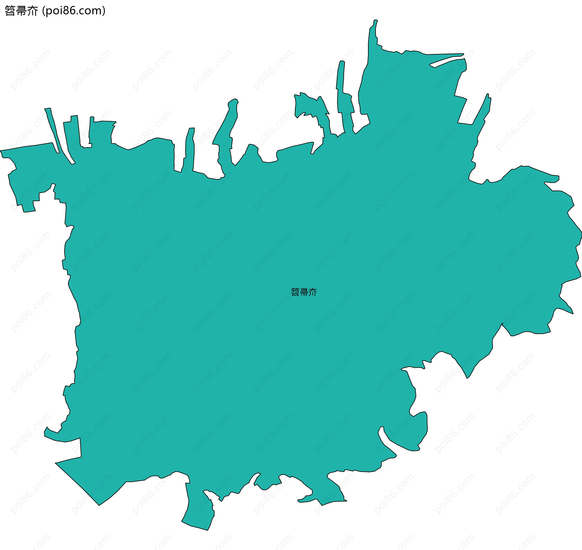 笤帚夼边界地图