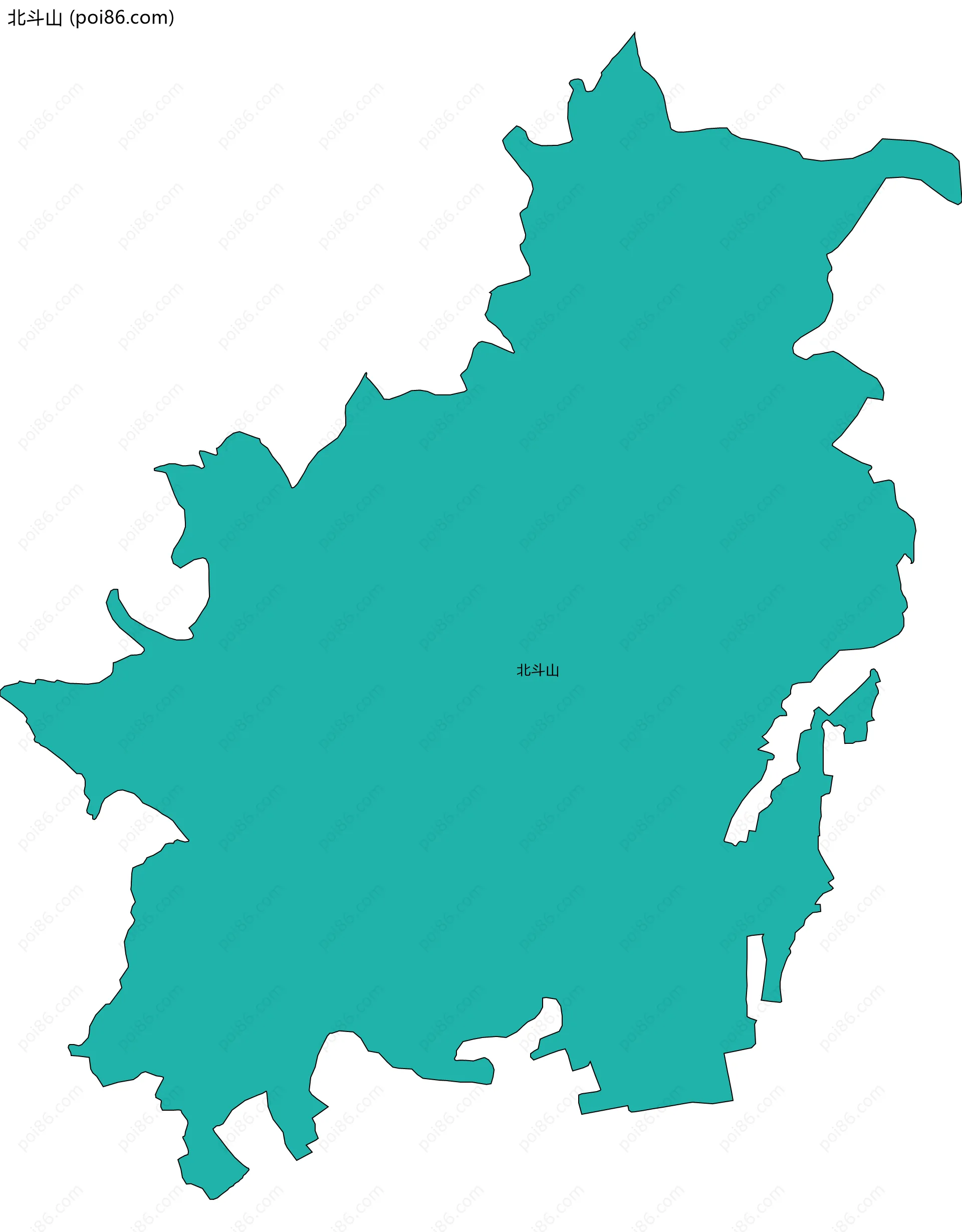 北斗山边界地图