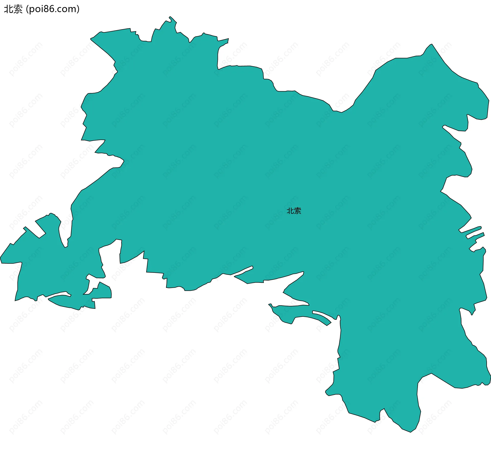 北索边界地图