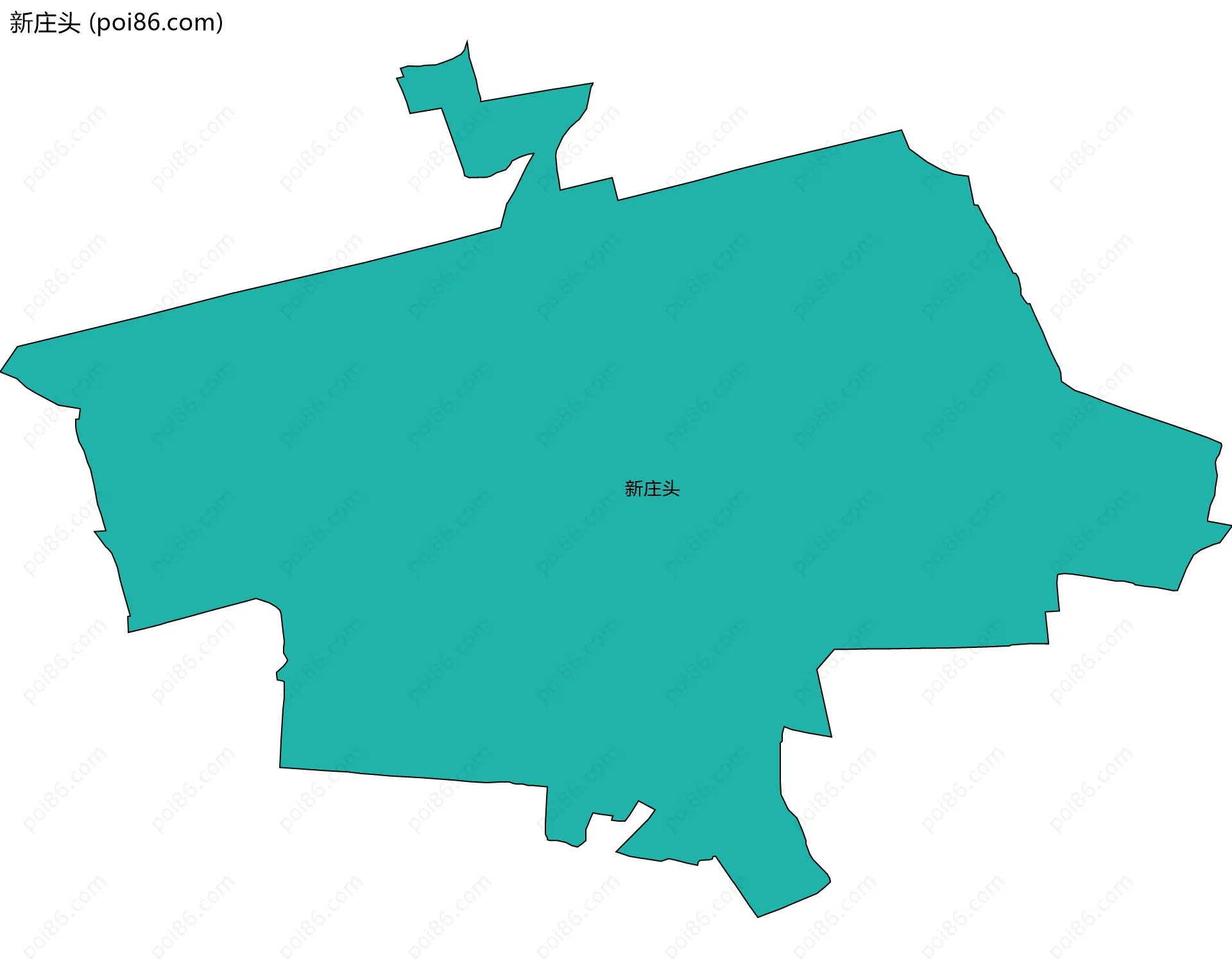 新庄头边界地图
