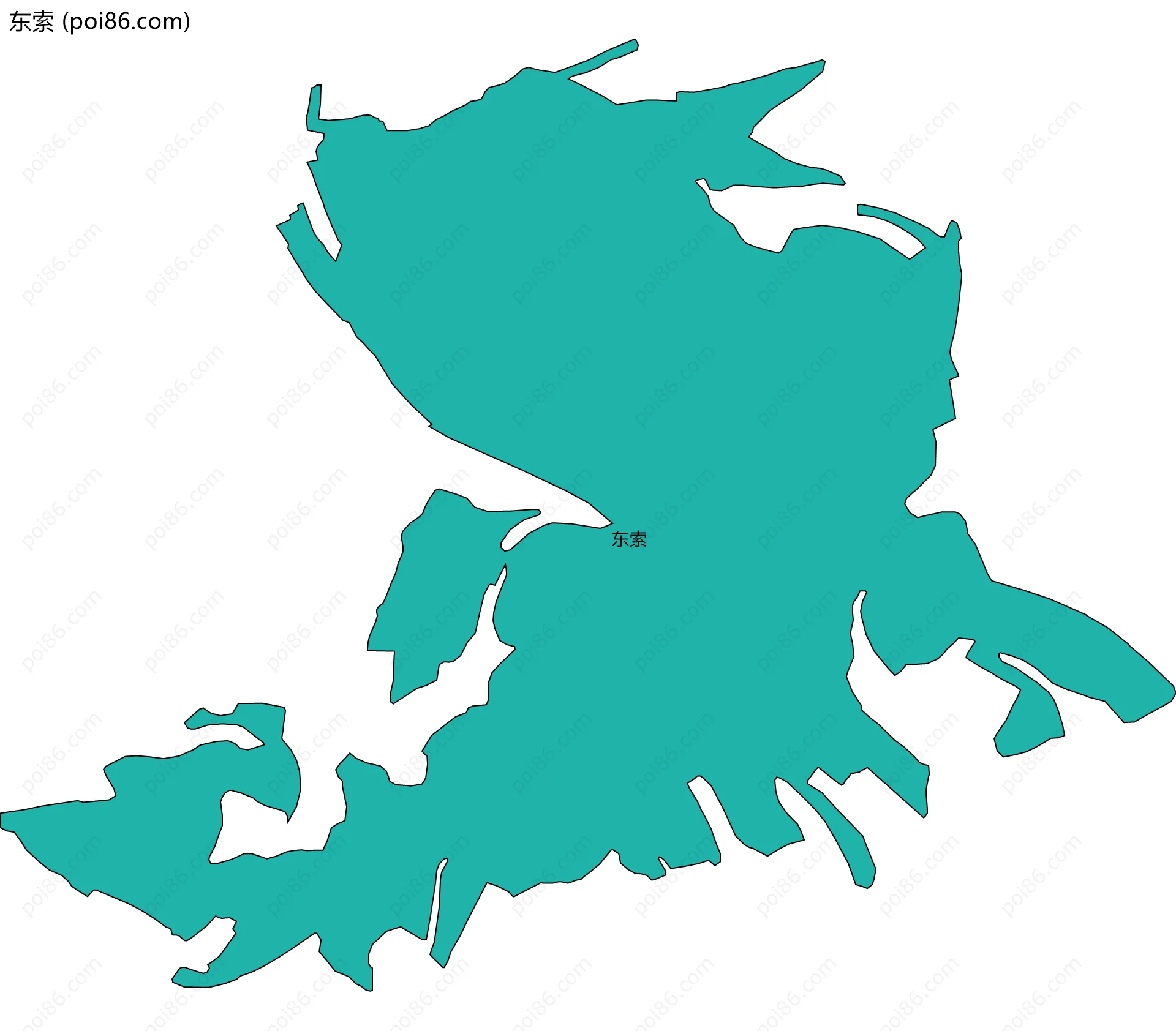 东索边界地图