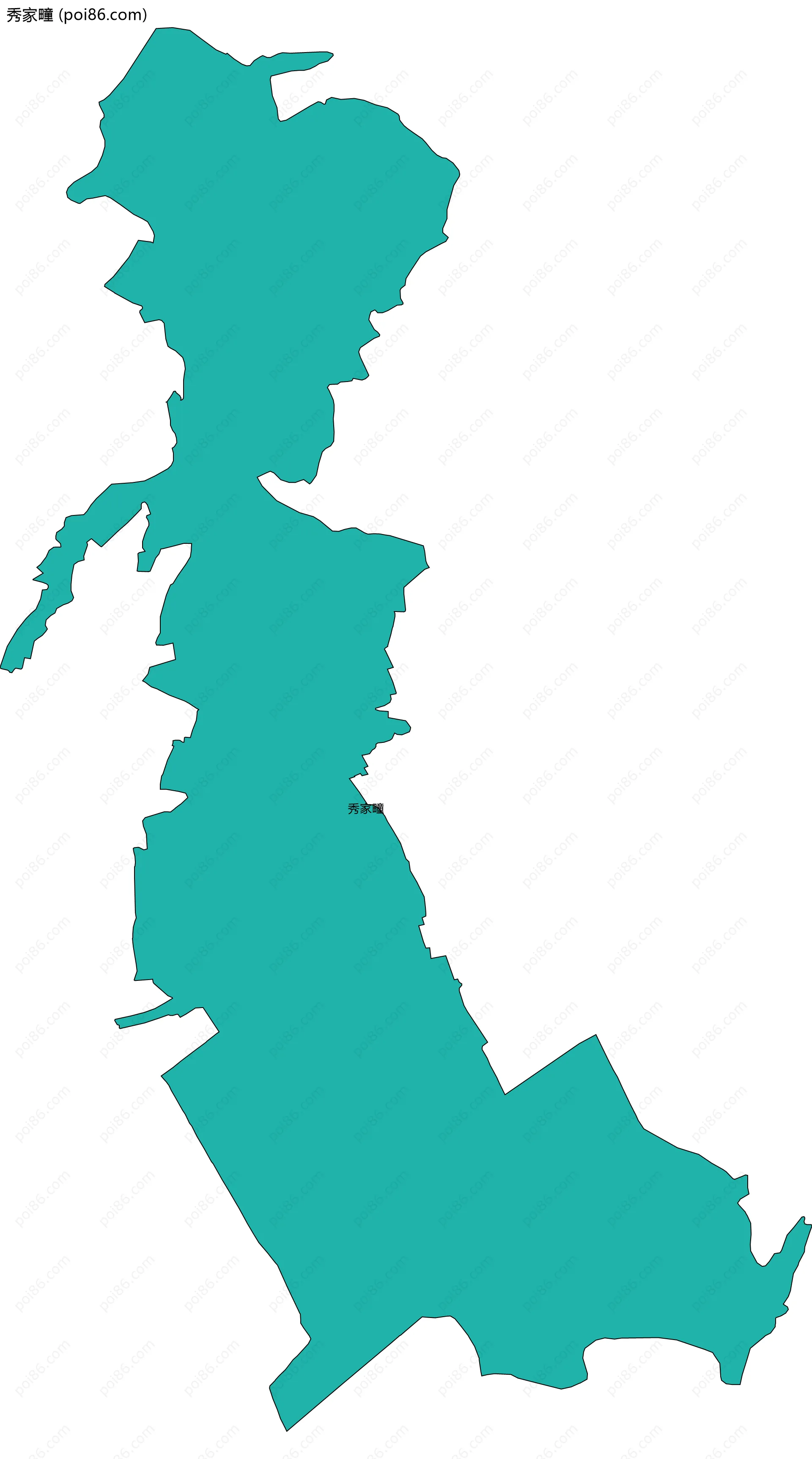 秀家疃边界地图