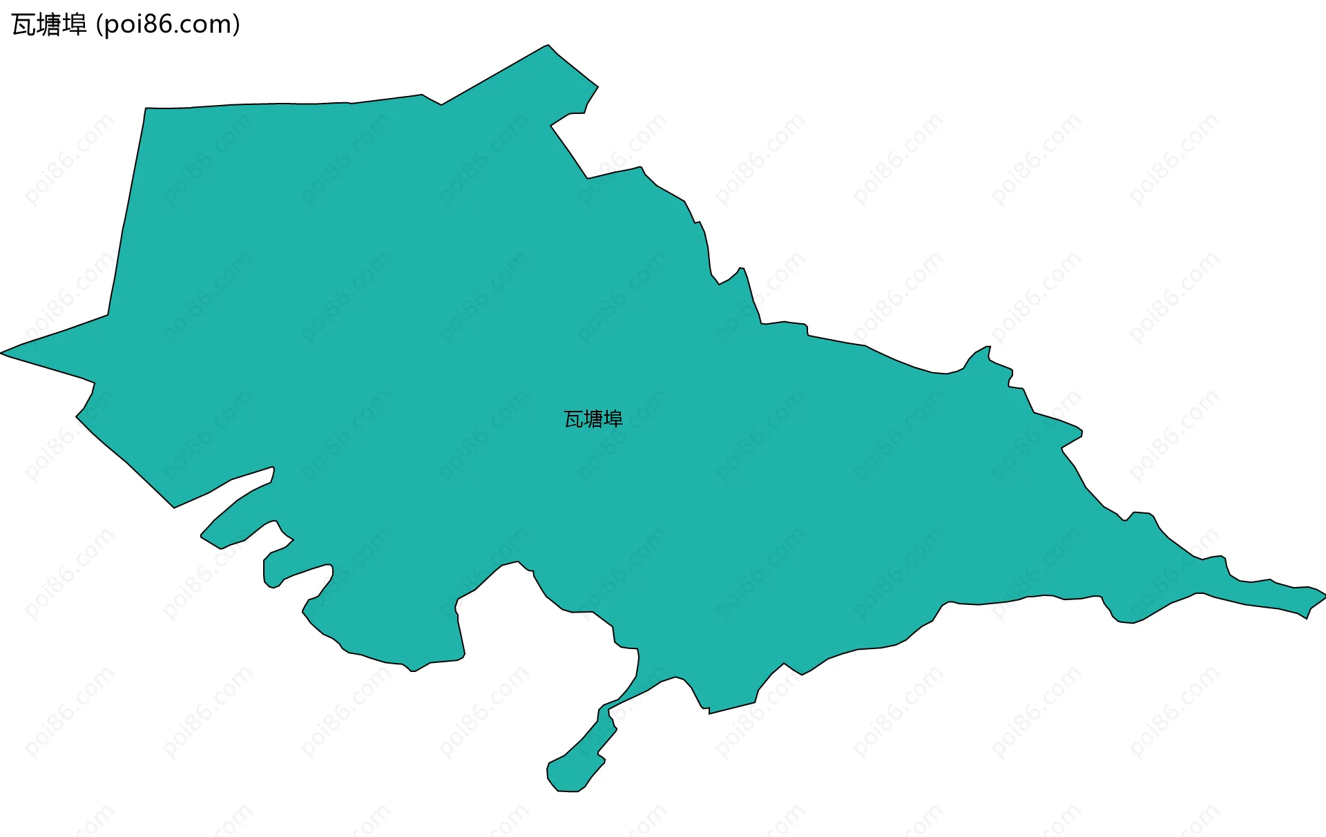 瓦塘埠边界地图