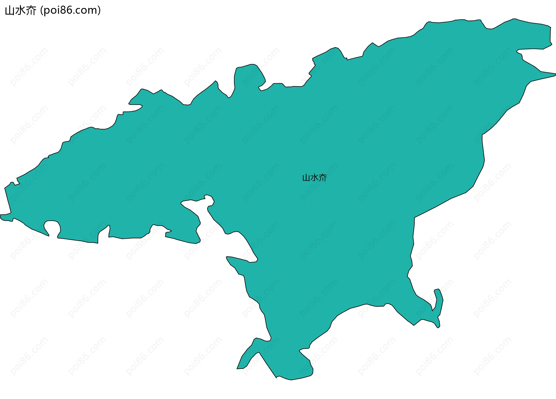 山水夼边界地图