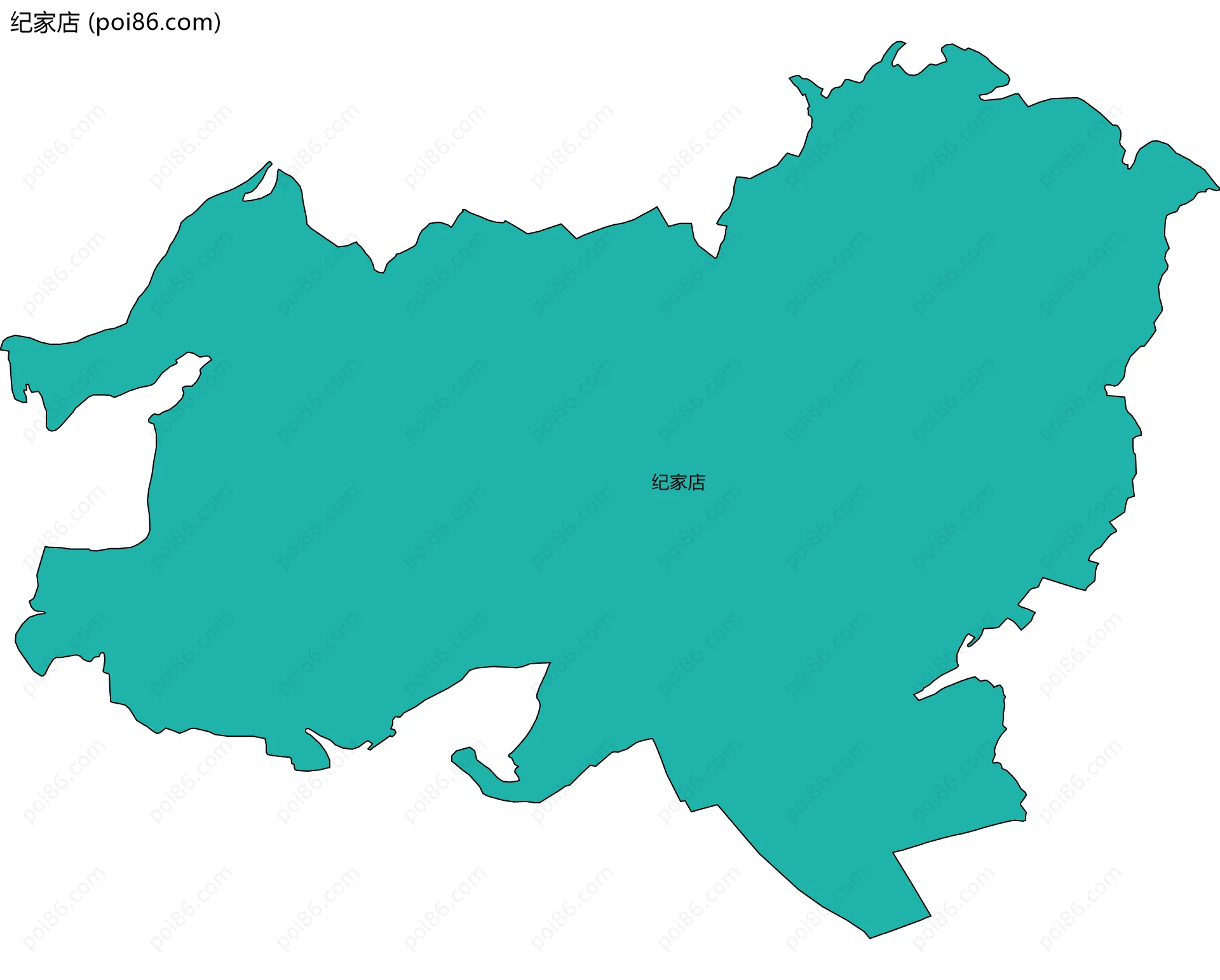 纪家店边界地图