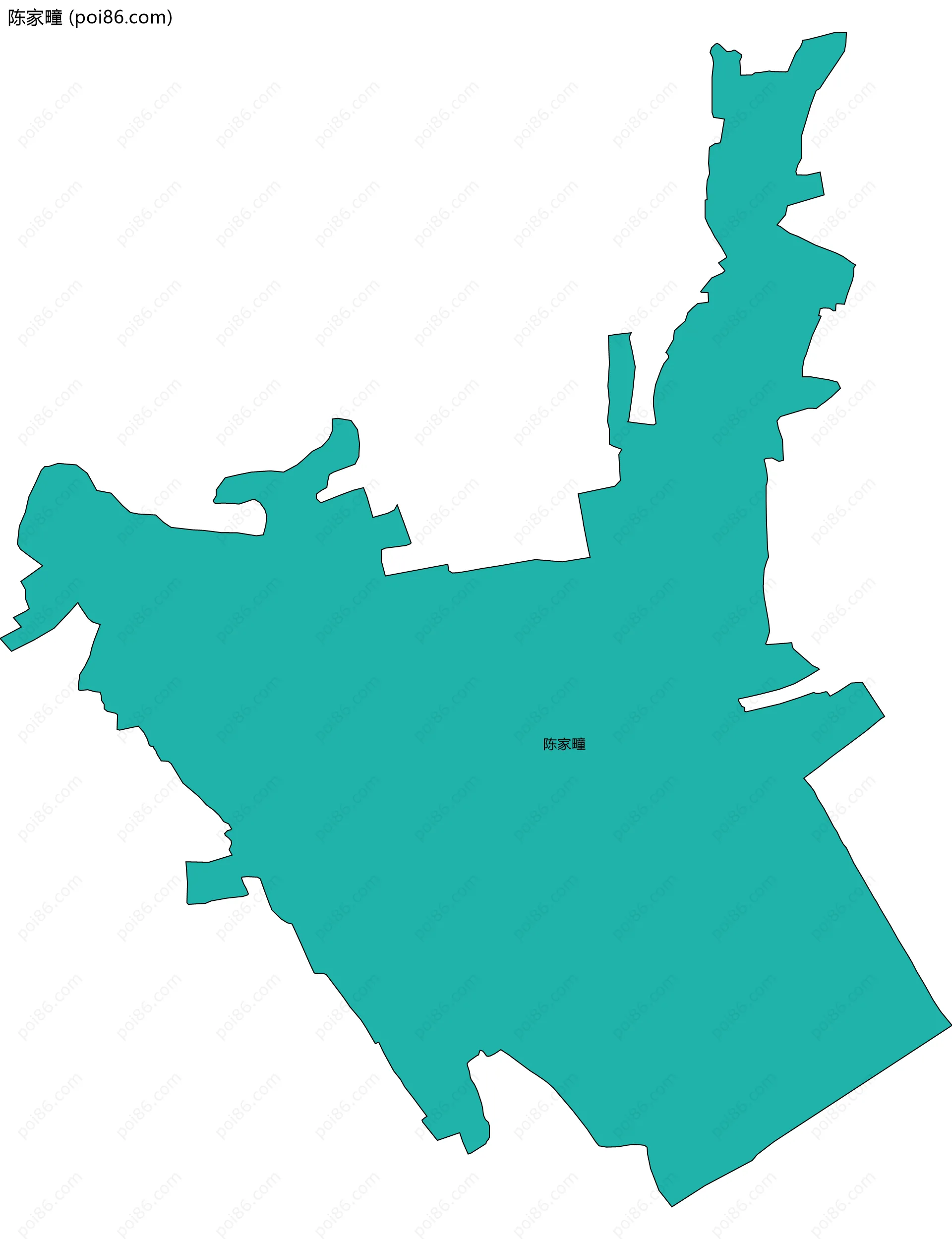 陈家疃边界地图