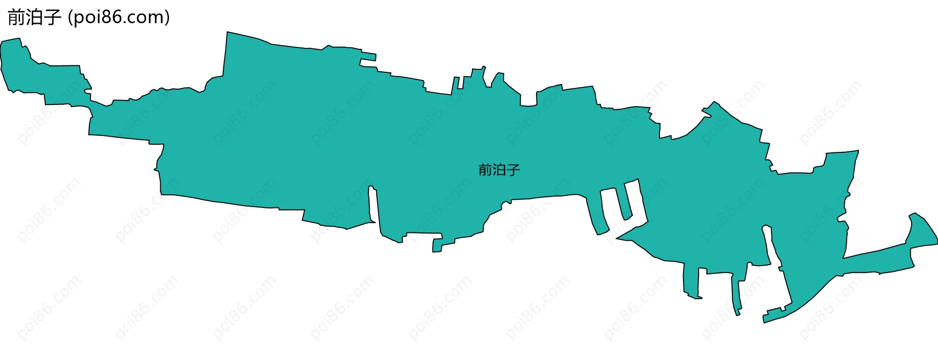 前泊子边界地图