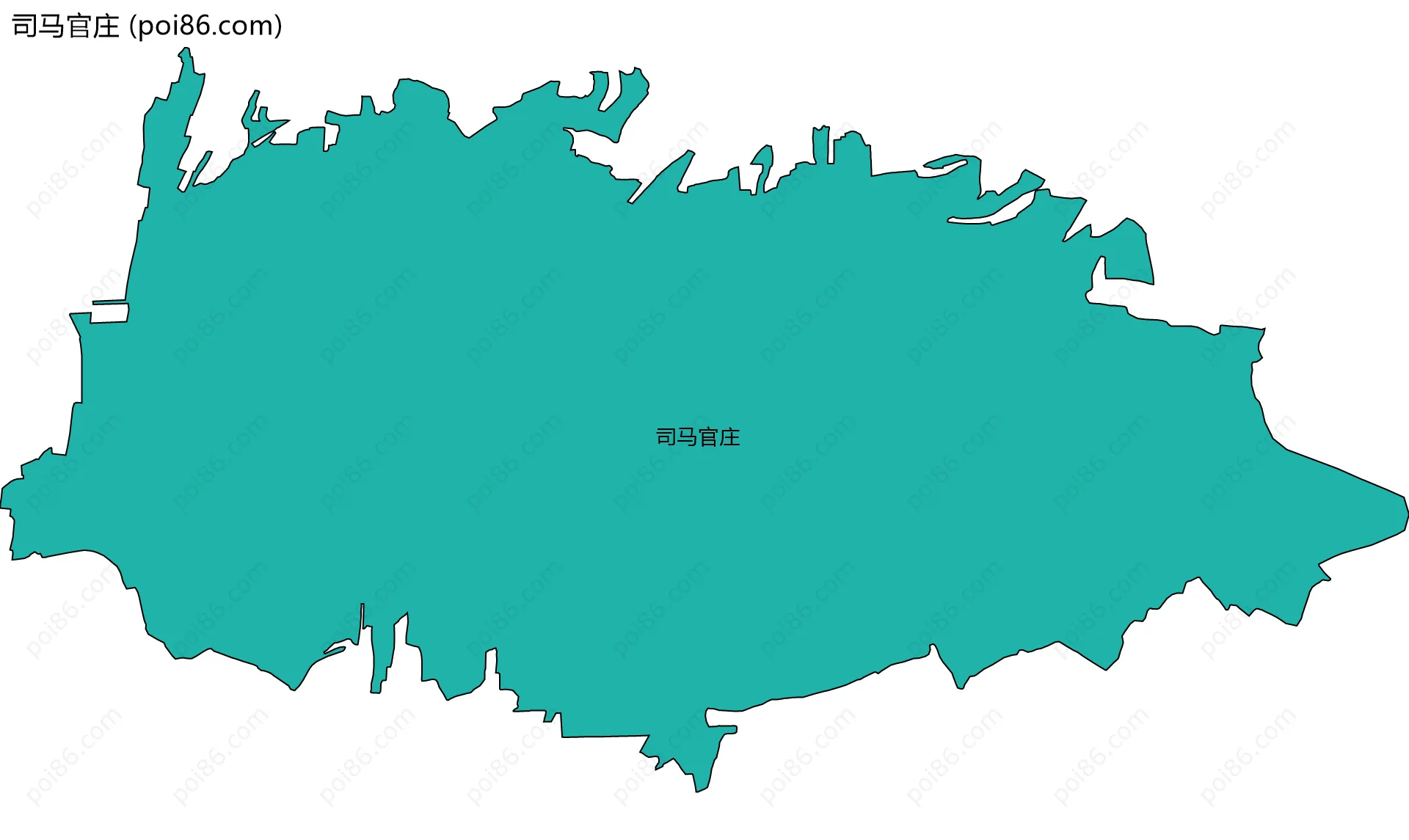 司马官庄边界地图