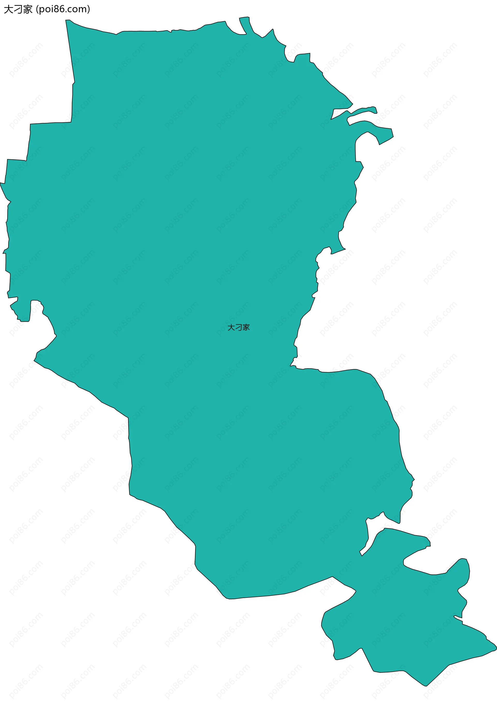 大刁家边界地图