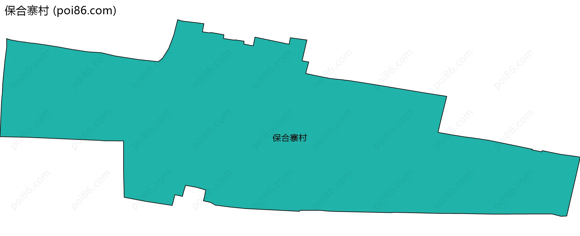 保合寨村边界地图