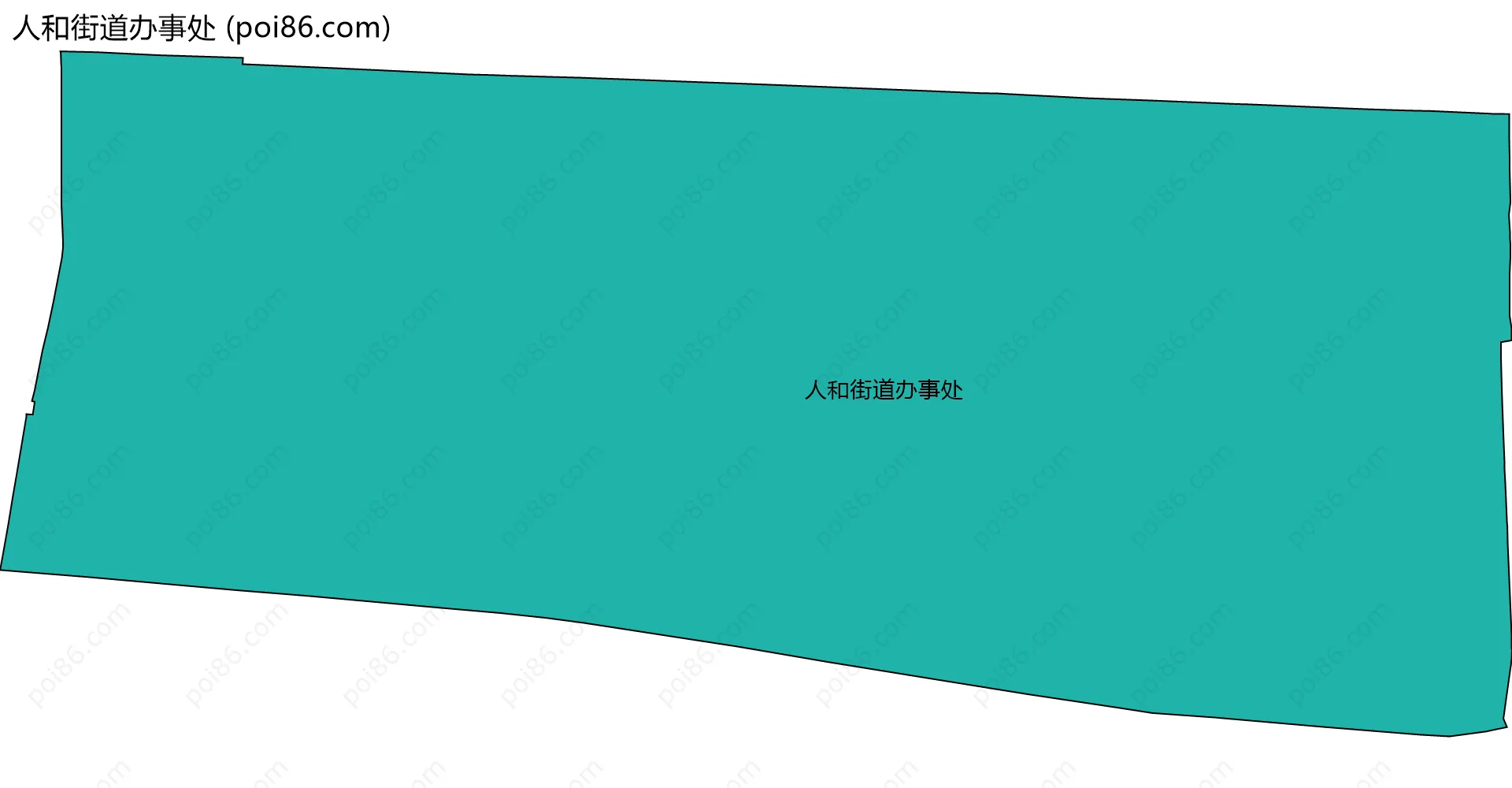 人和街道办事处边界地图