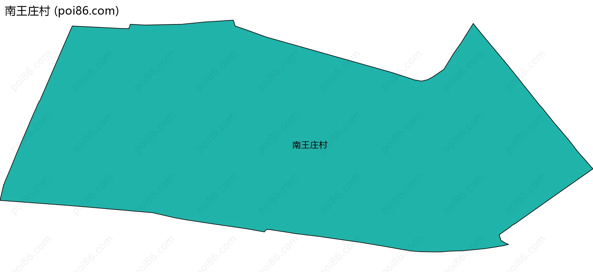 南王庄村边界地图