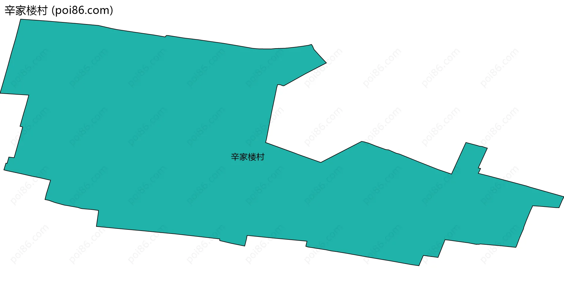 辛家楼村边界地图