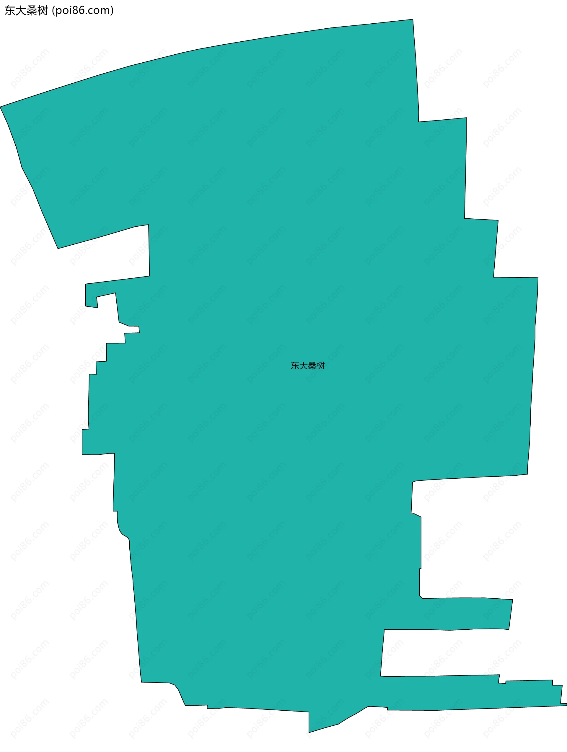 东大桑树边界地图