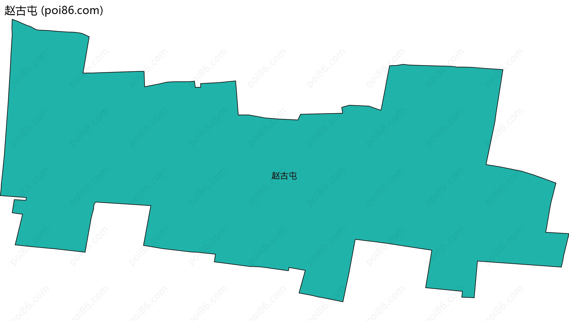 赵古屯边界地图