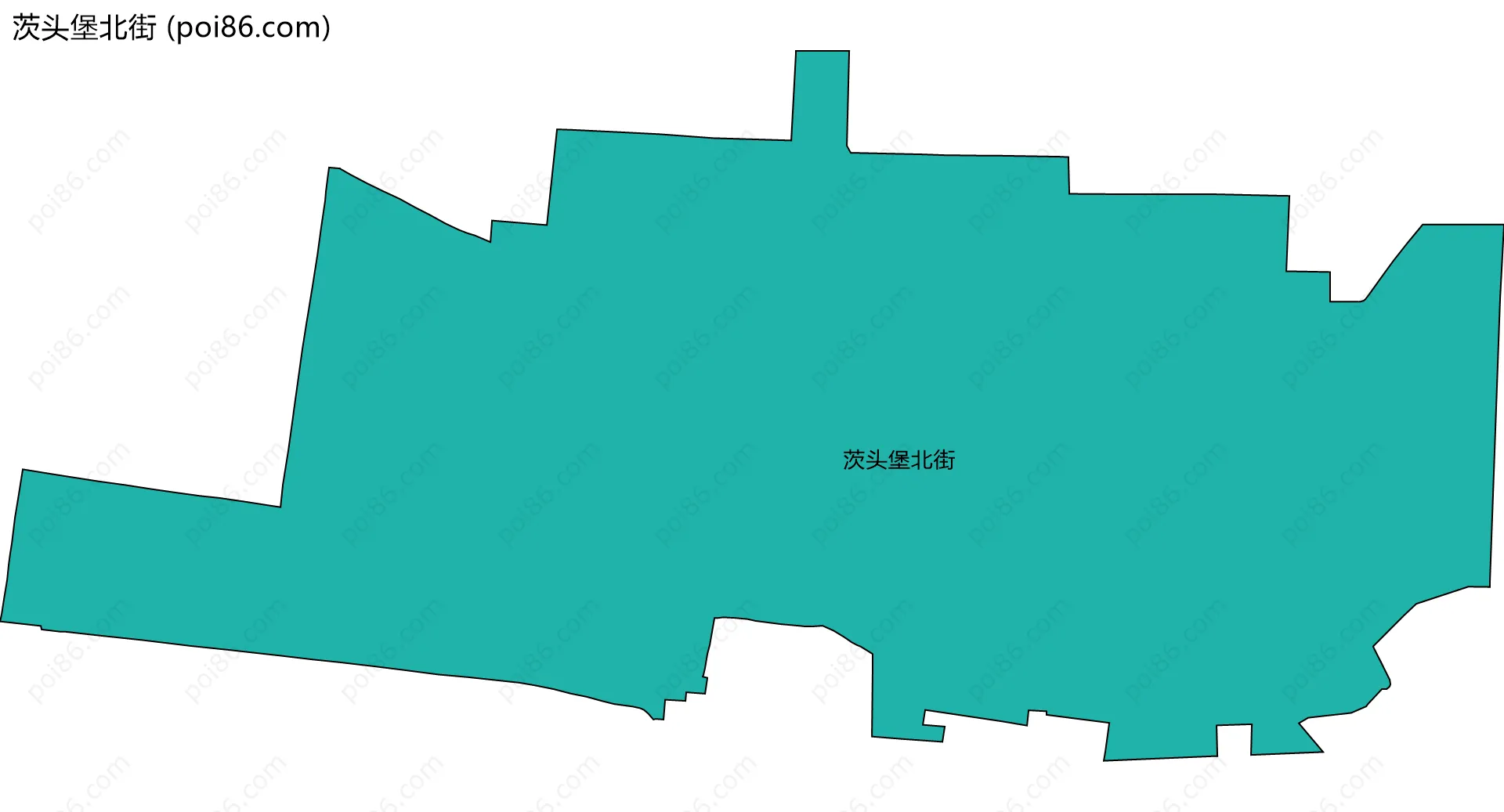 茨头堡北街边界地图
