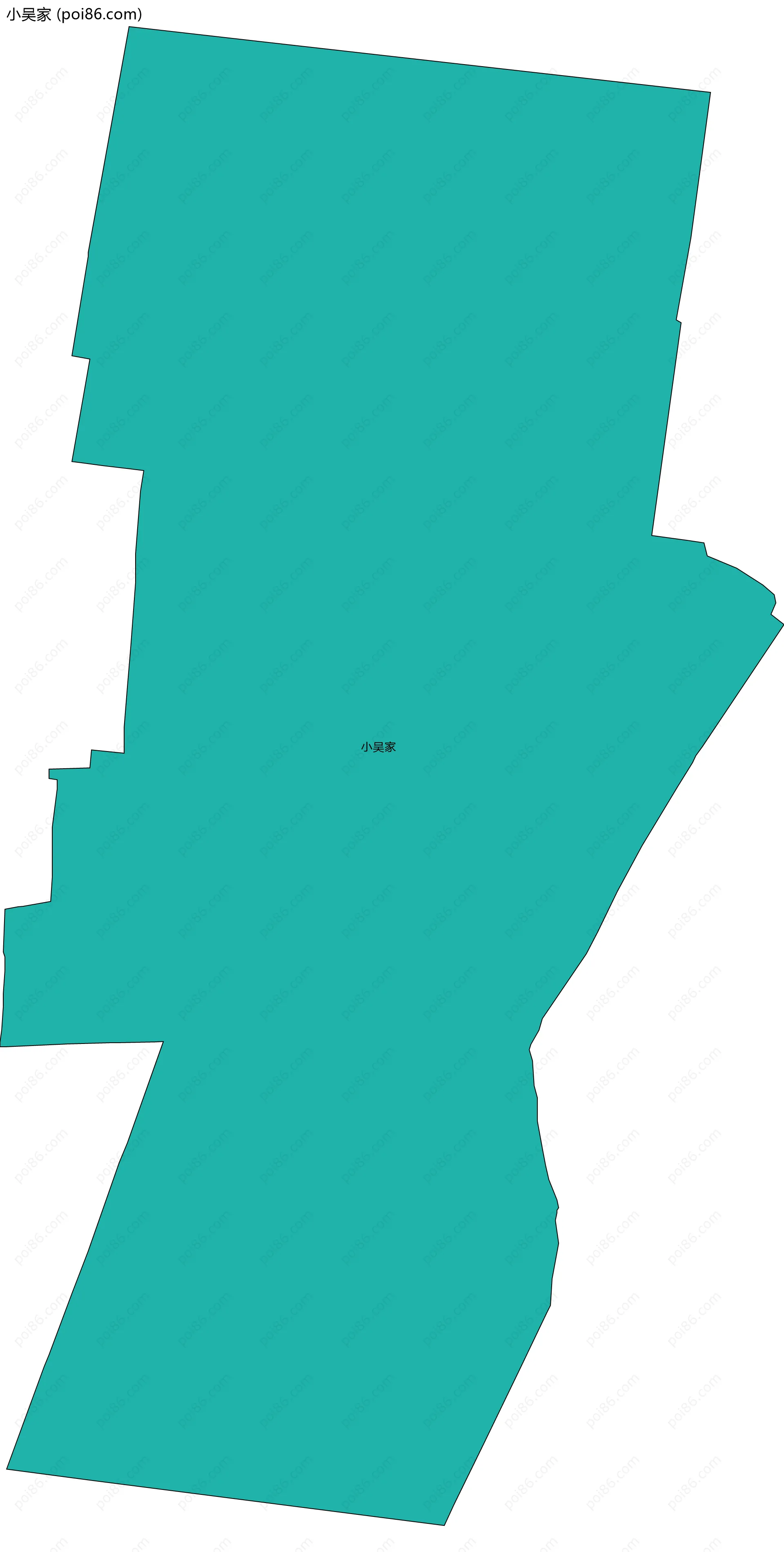 小吴家边界地图