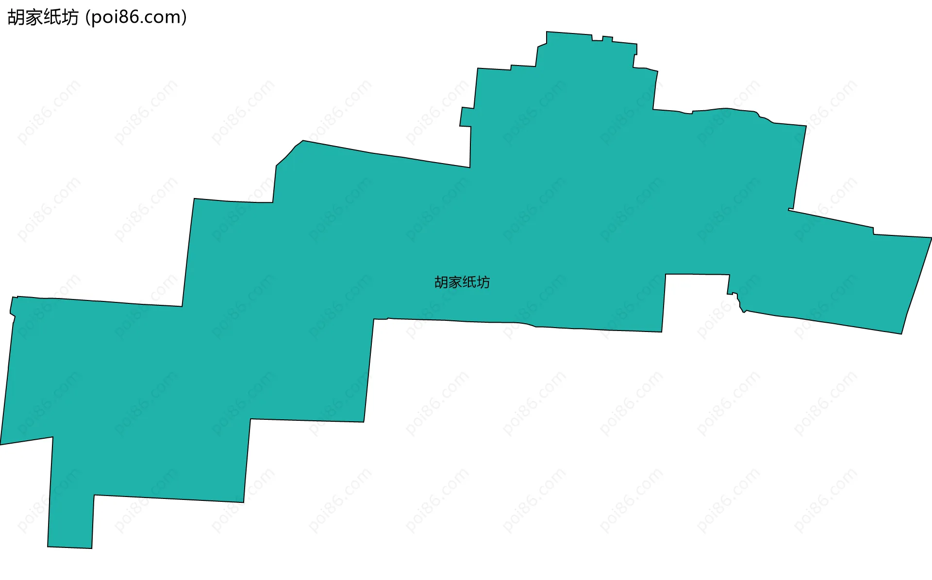 胡家纸坊边界地图