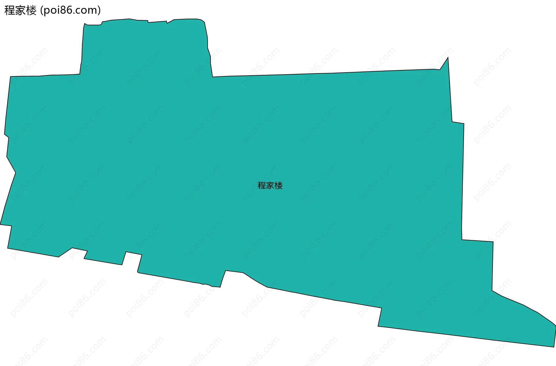 程家楼边界地图