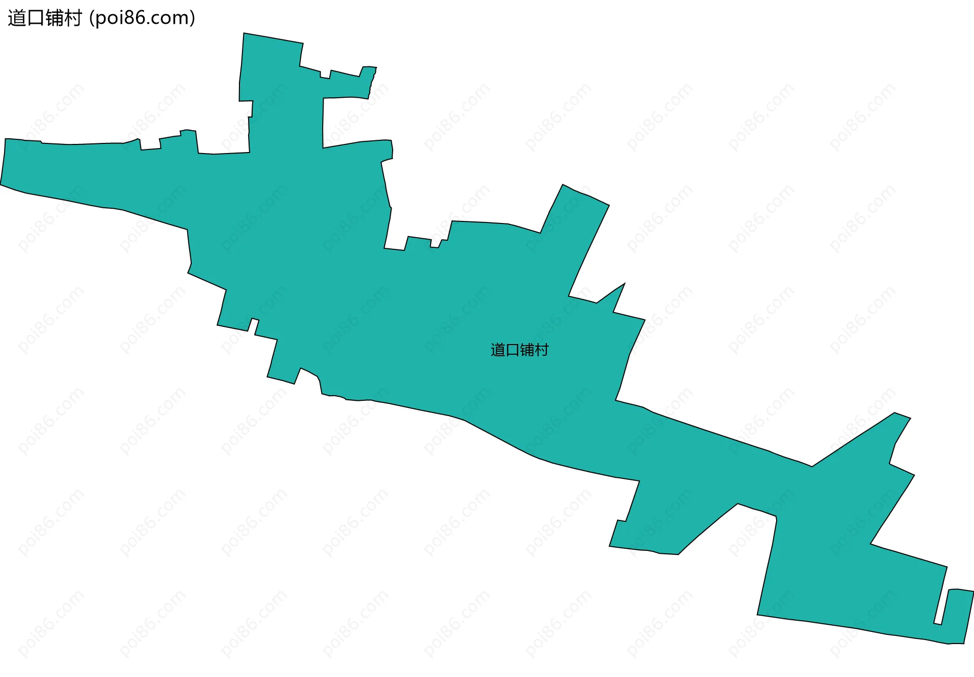 道口铺村边界地图