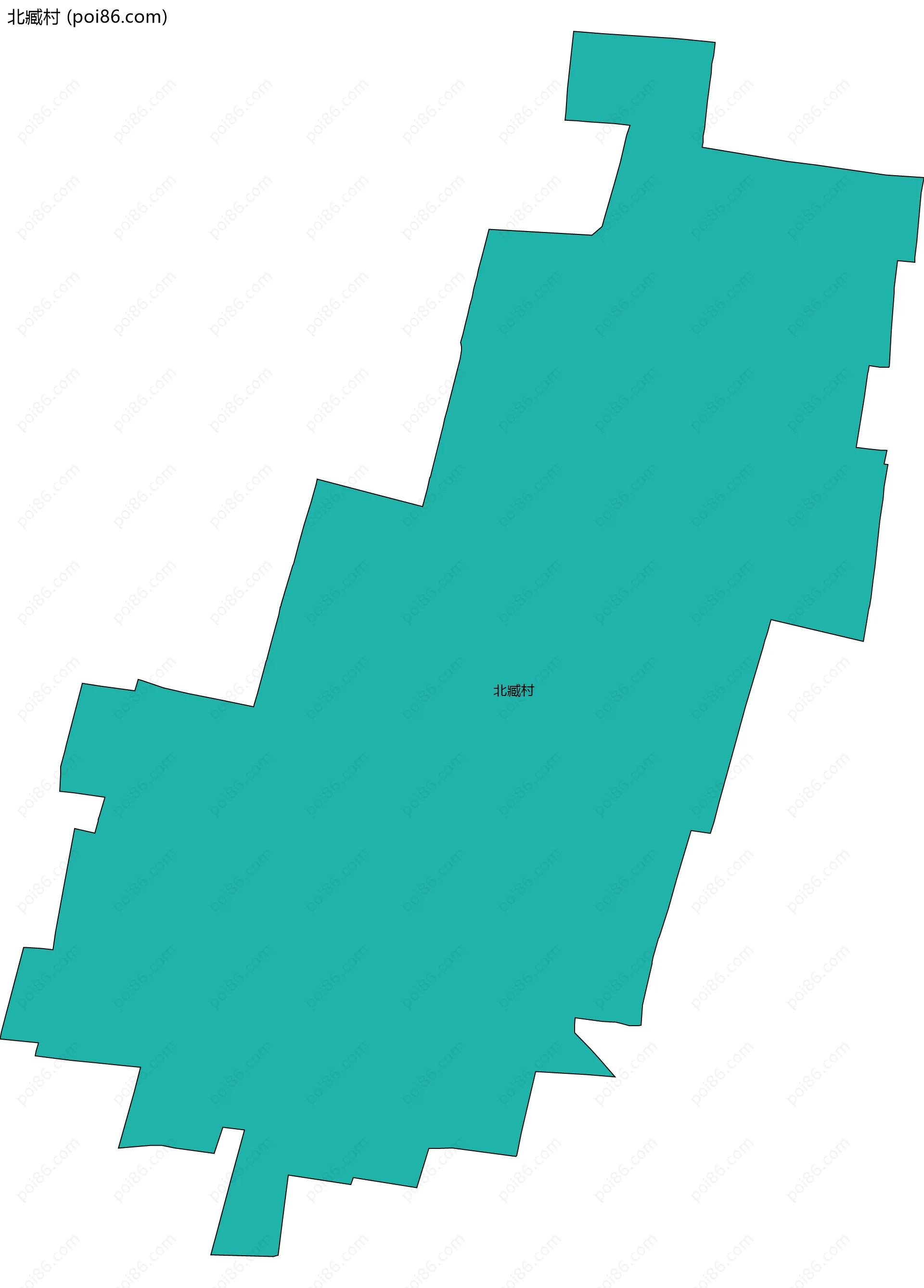 北臧村边界地图