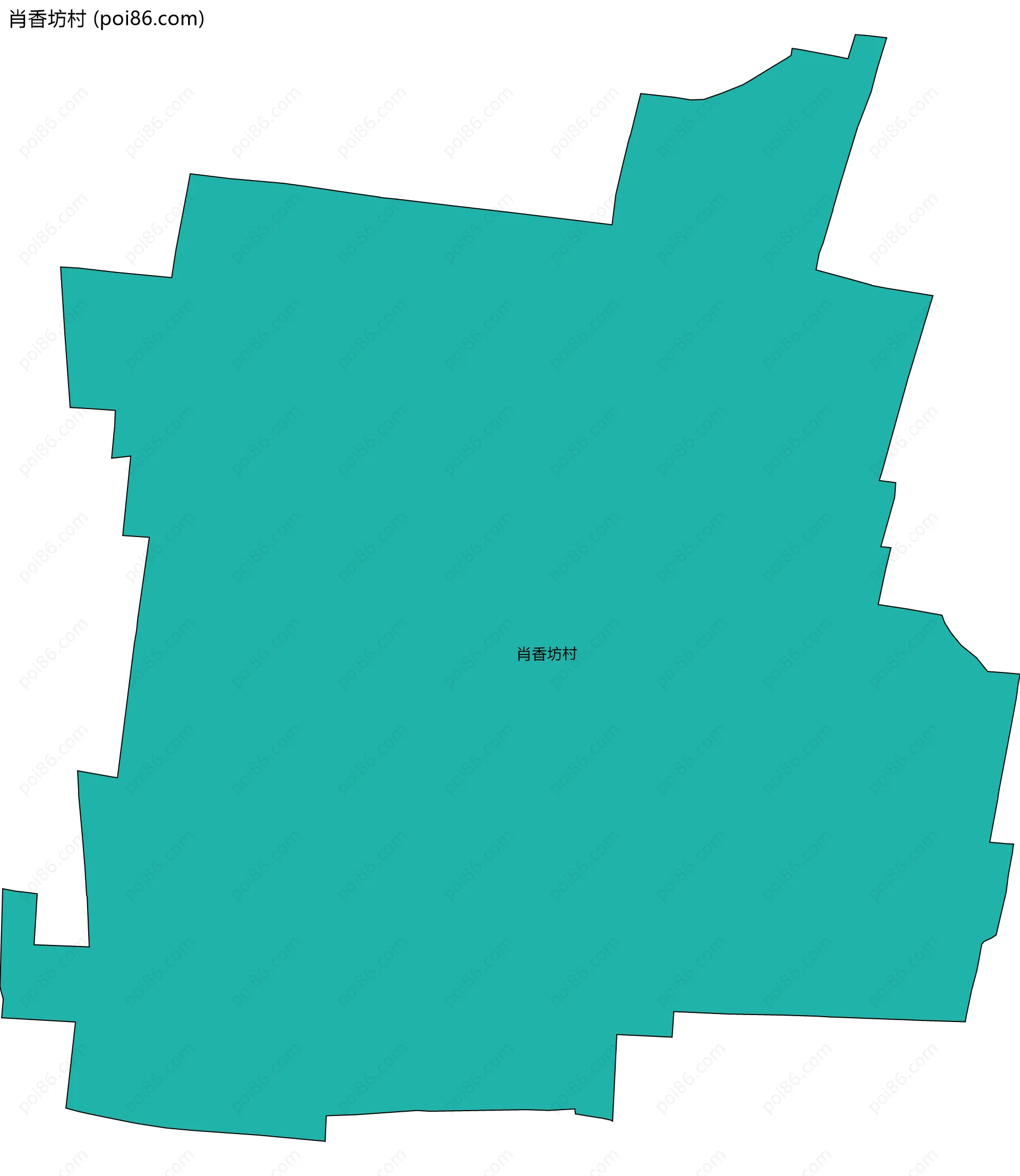 肖香坊村边界地图