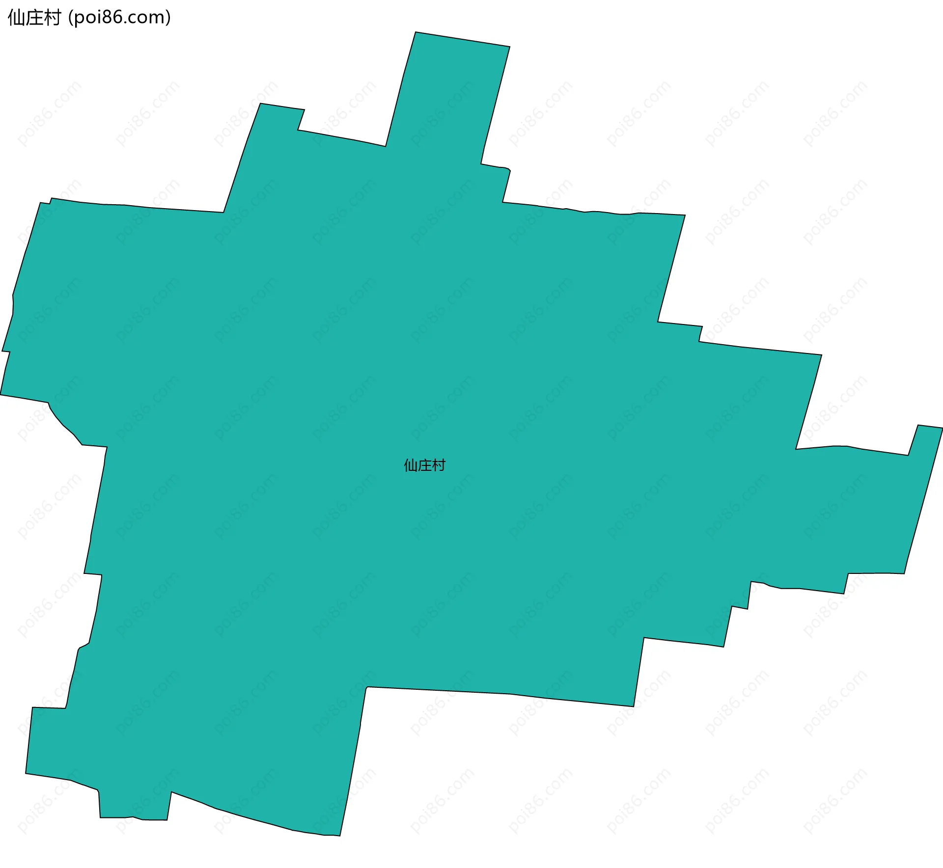 仙庄村边界地图