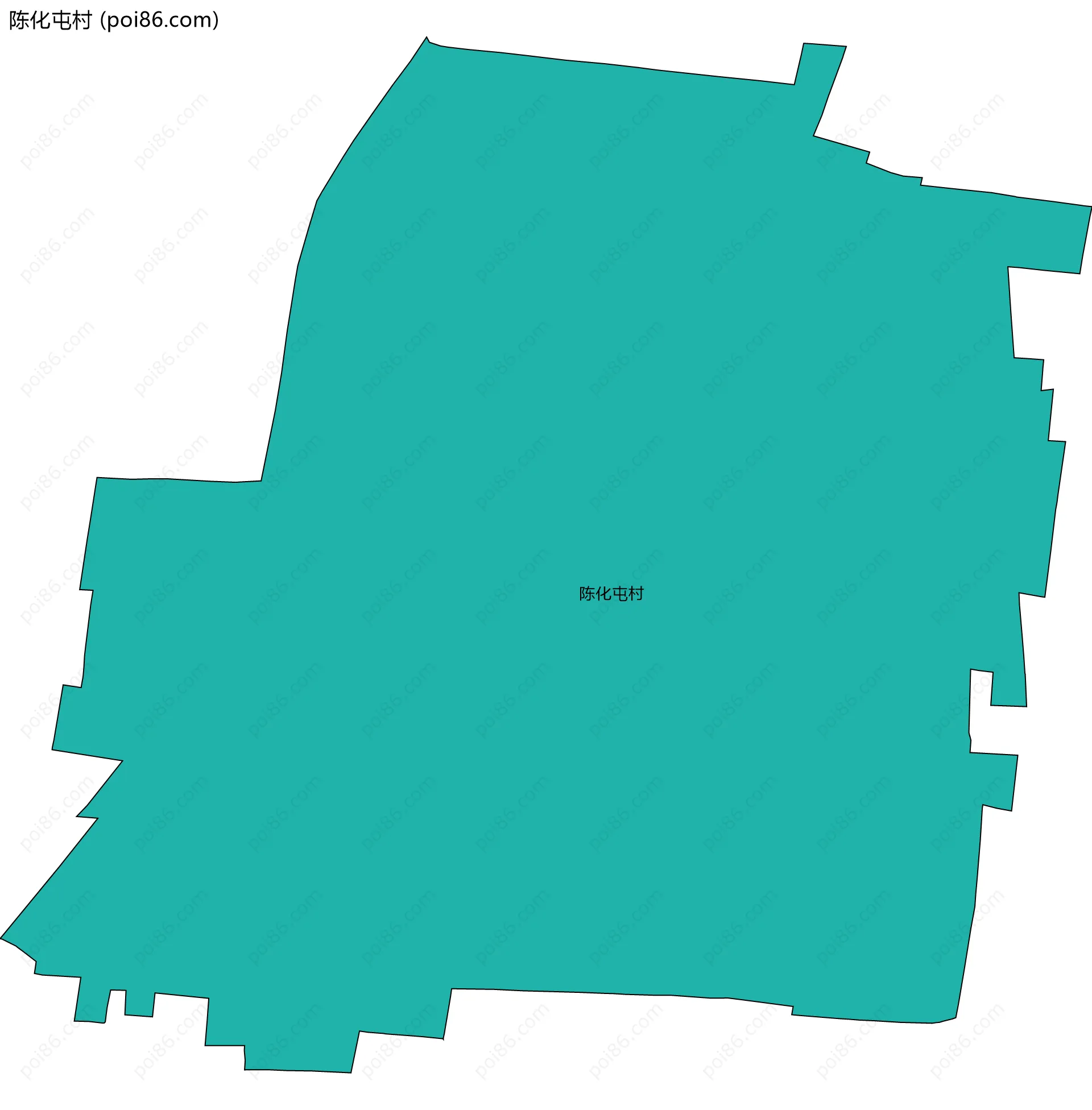 陈化屯村边界地图