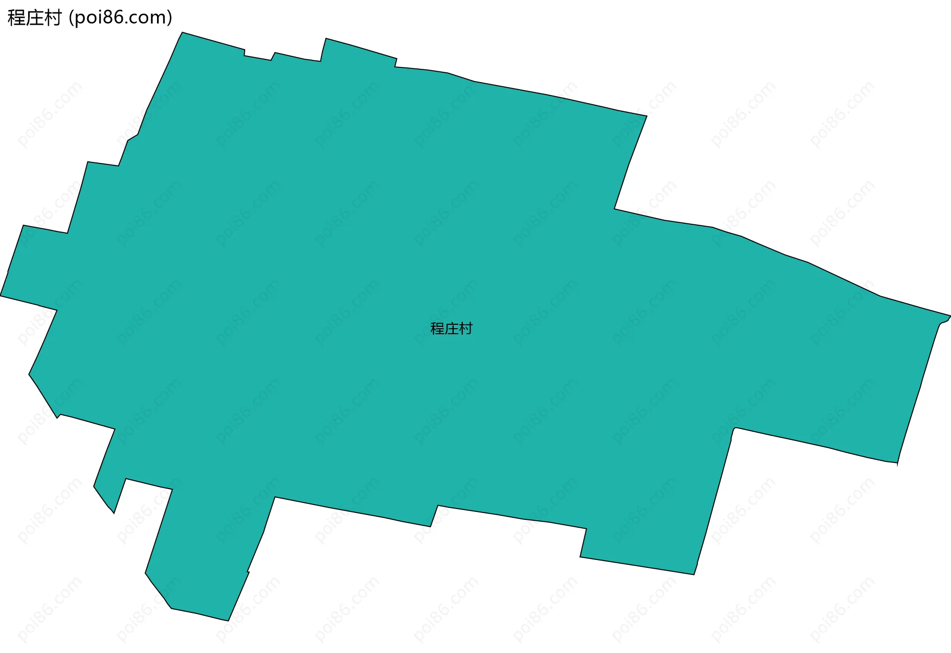 程庄村边界地图