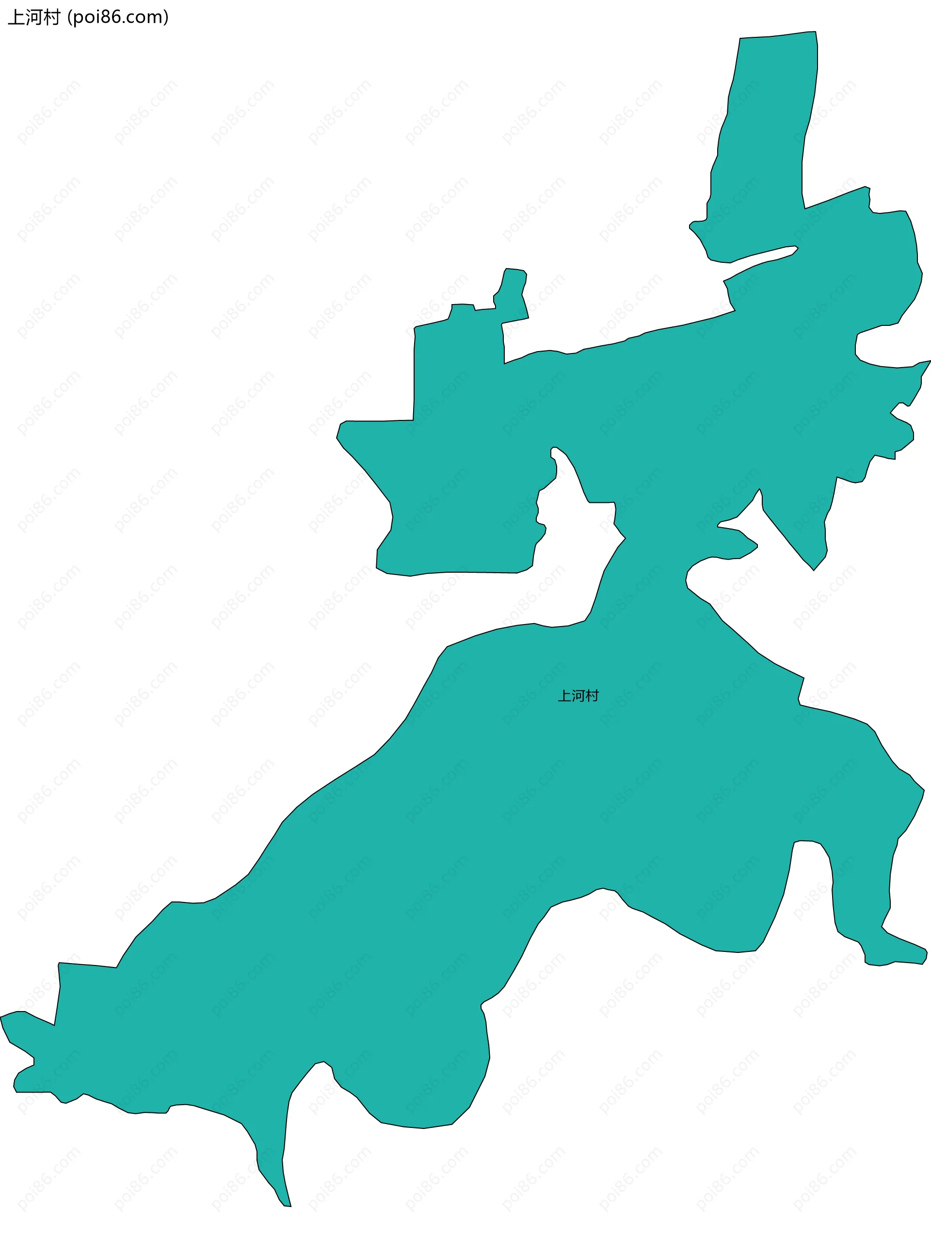 上河村边界地图