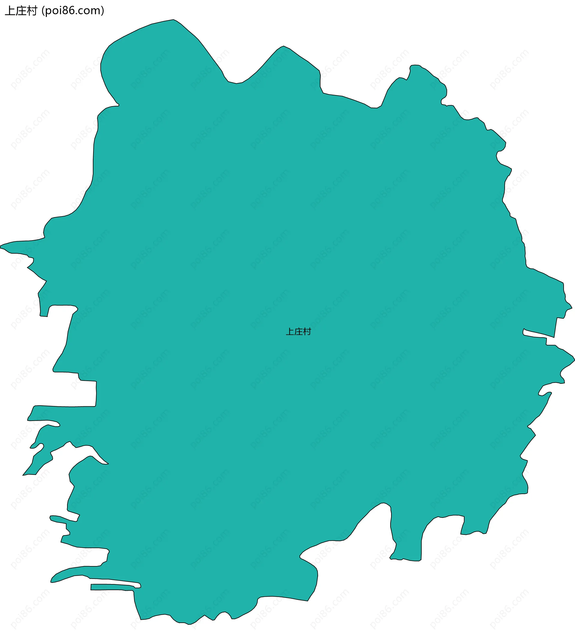上庄村边界地图