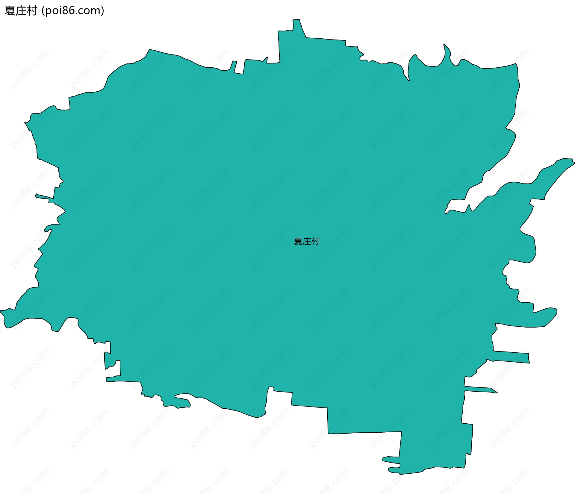 夏庄村边界地图
