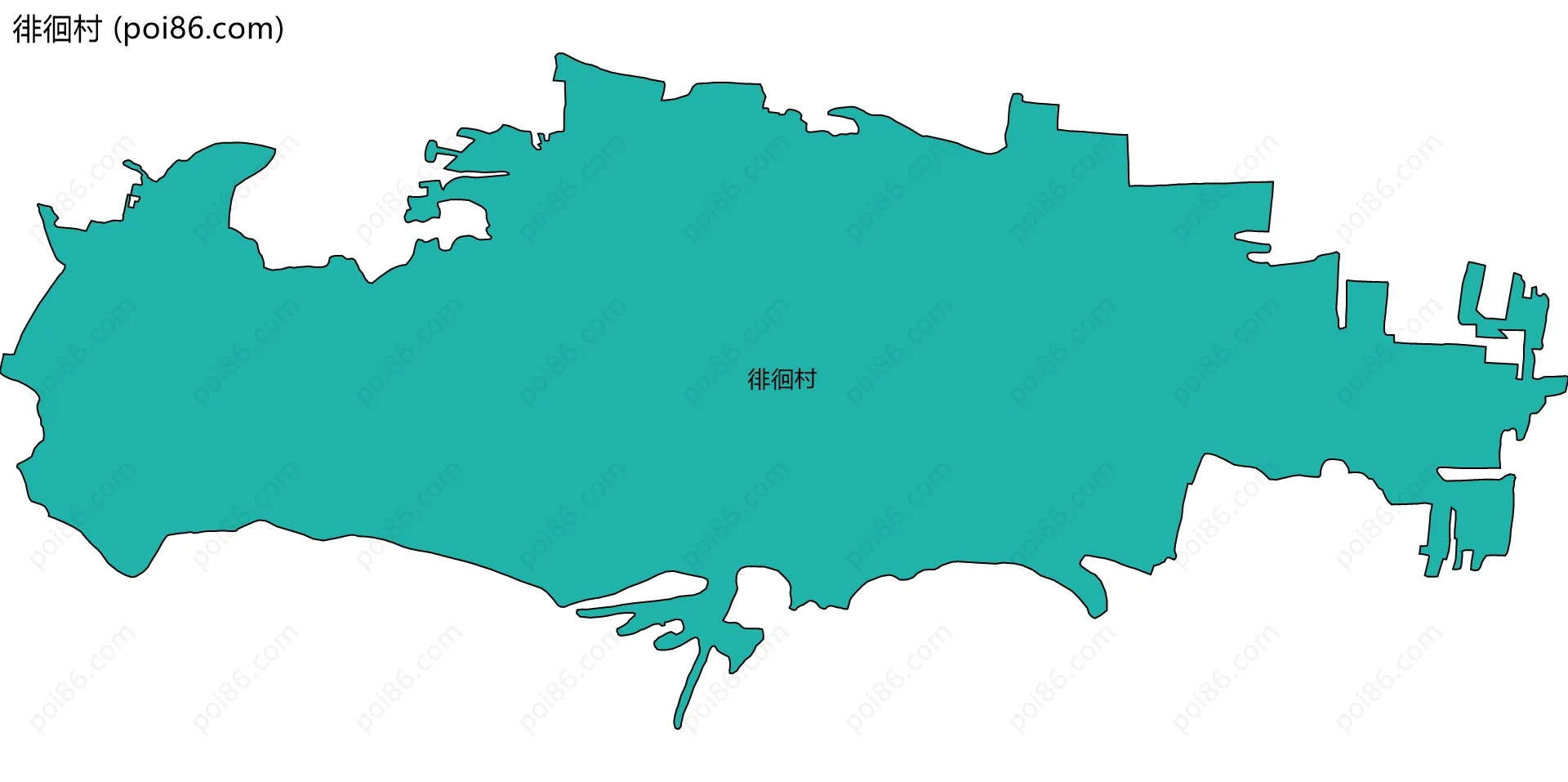 徘徊村边界地图