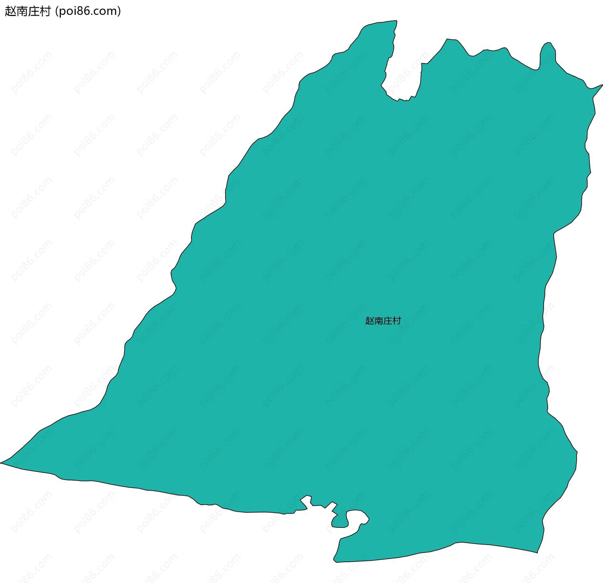 赵南庄村边界地图