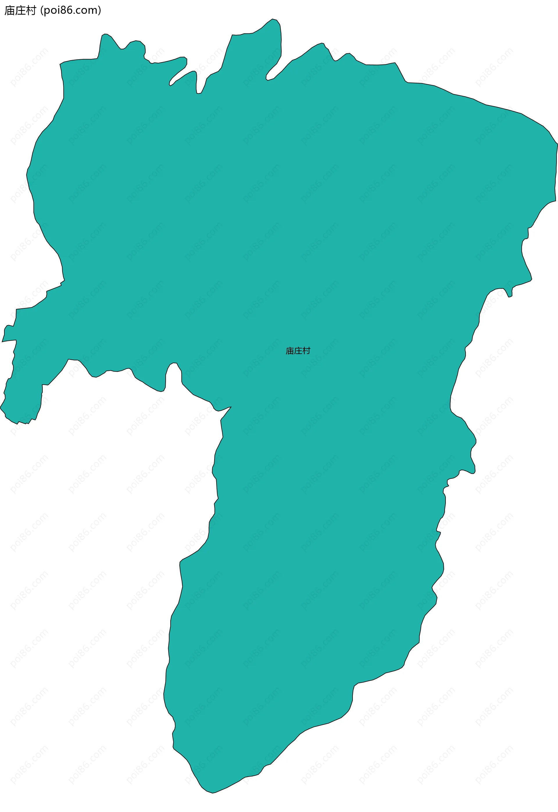 庙庄村边界地图