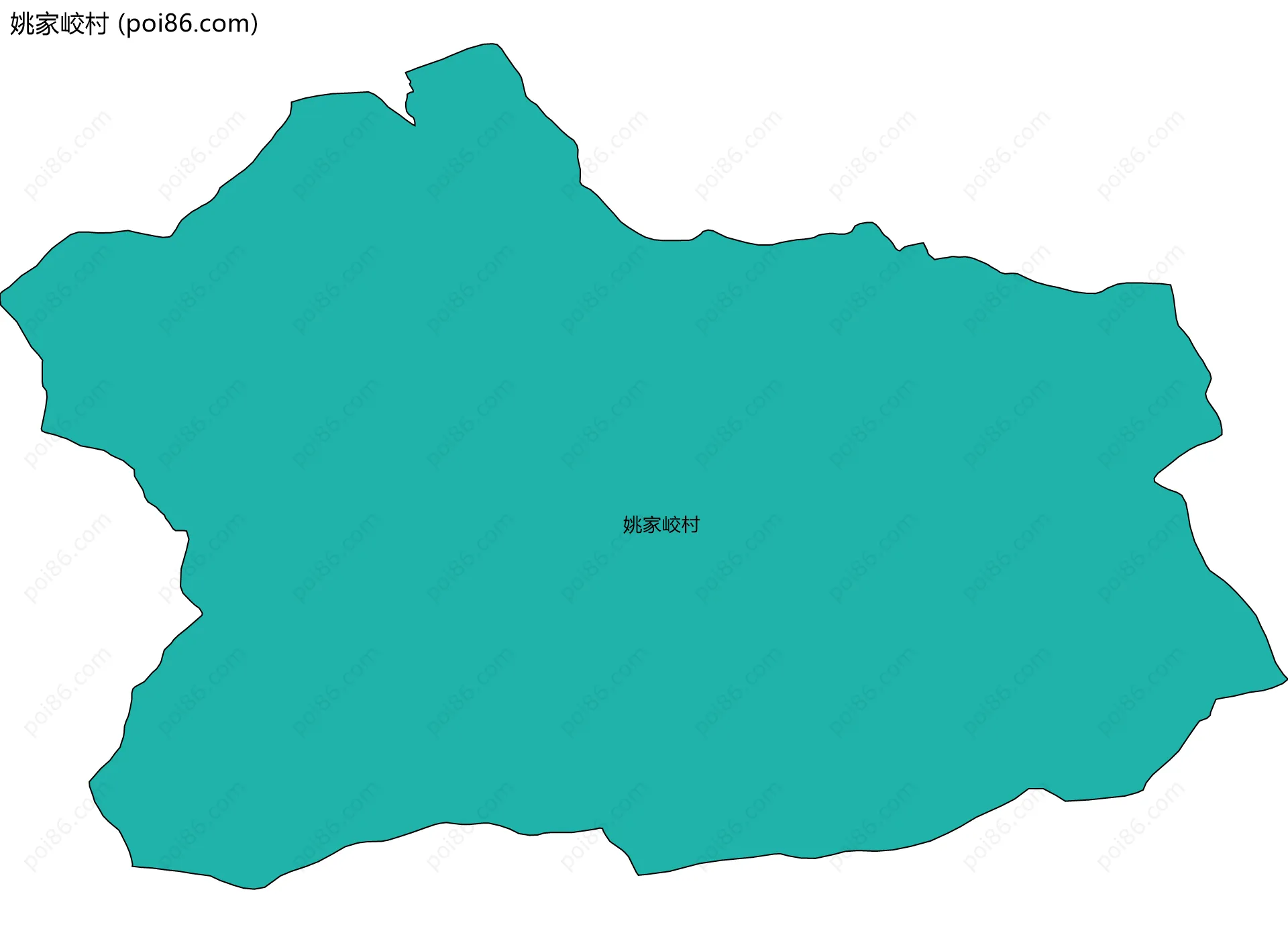 姚家峧村边界地图