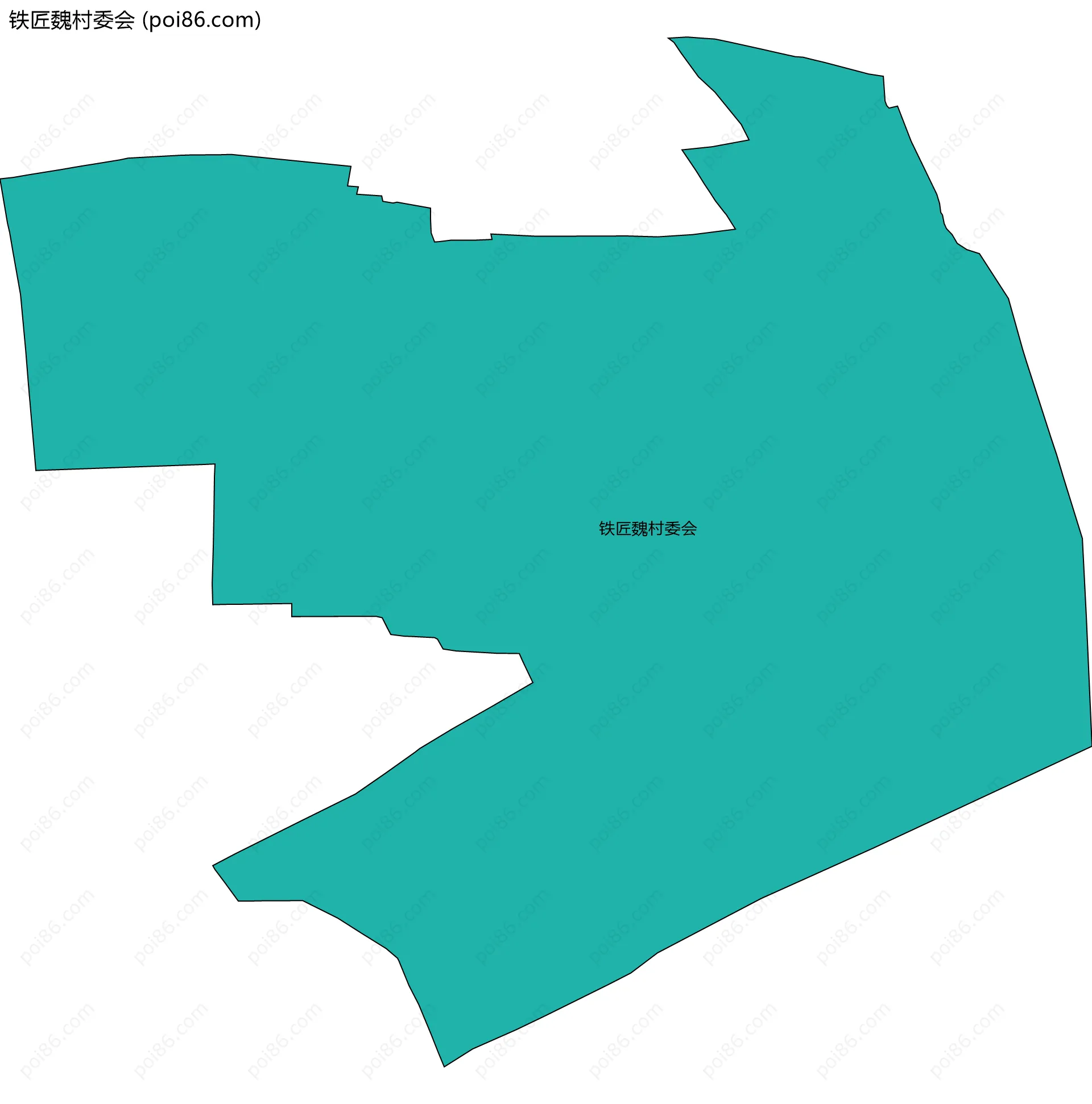 铁匠魏村委会边界地图