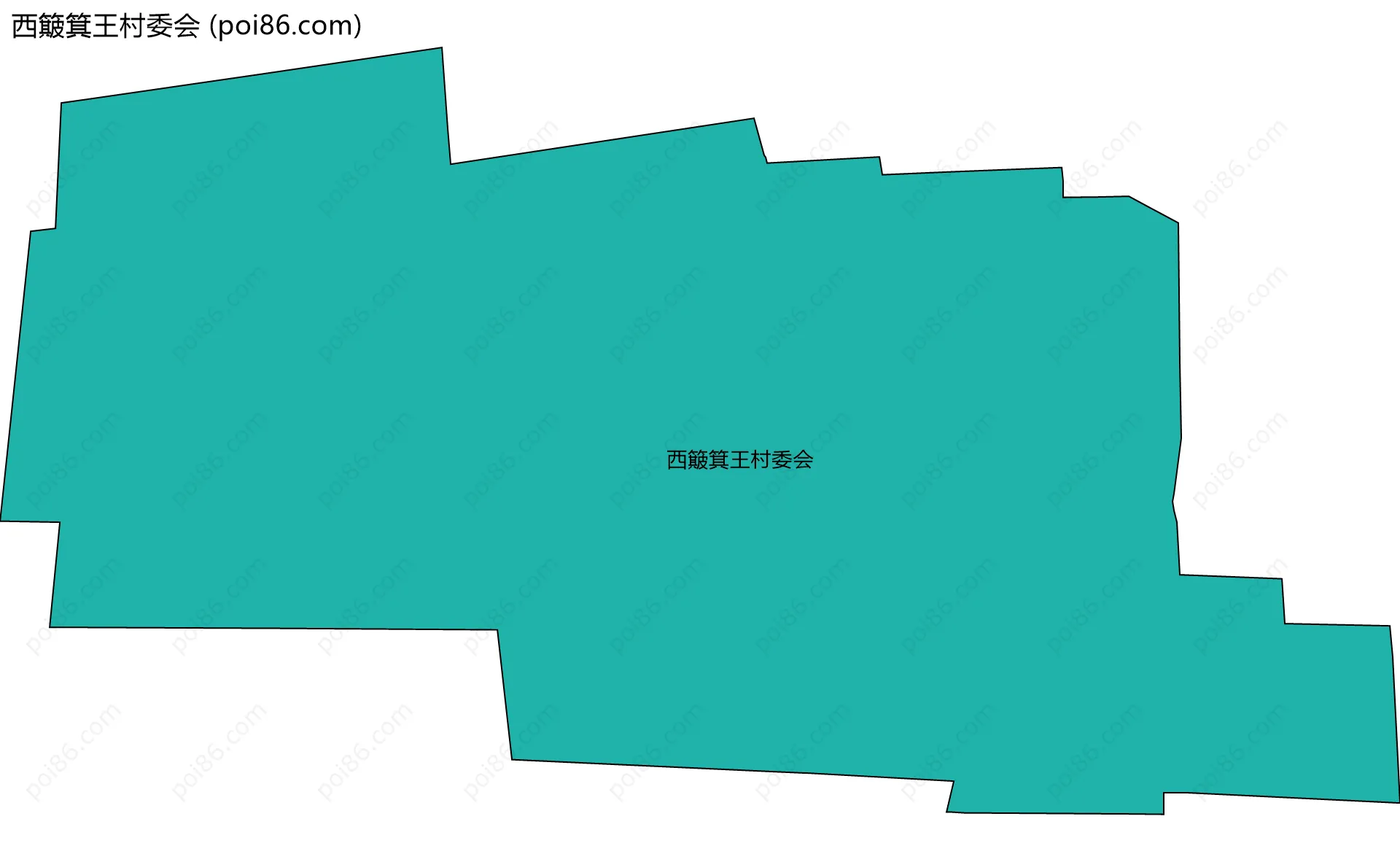 西簸箕王村委会边界地图