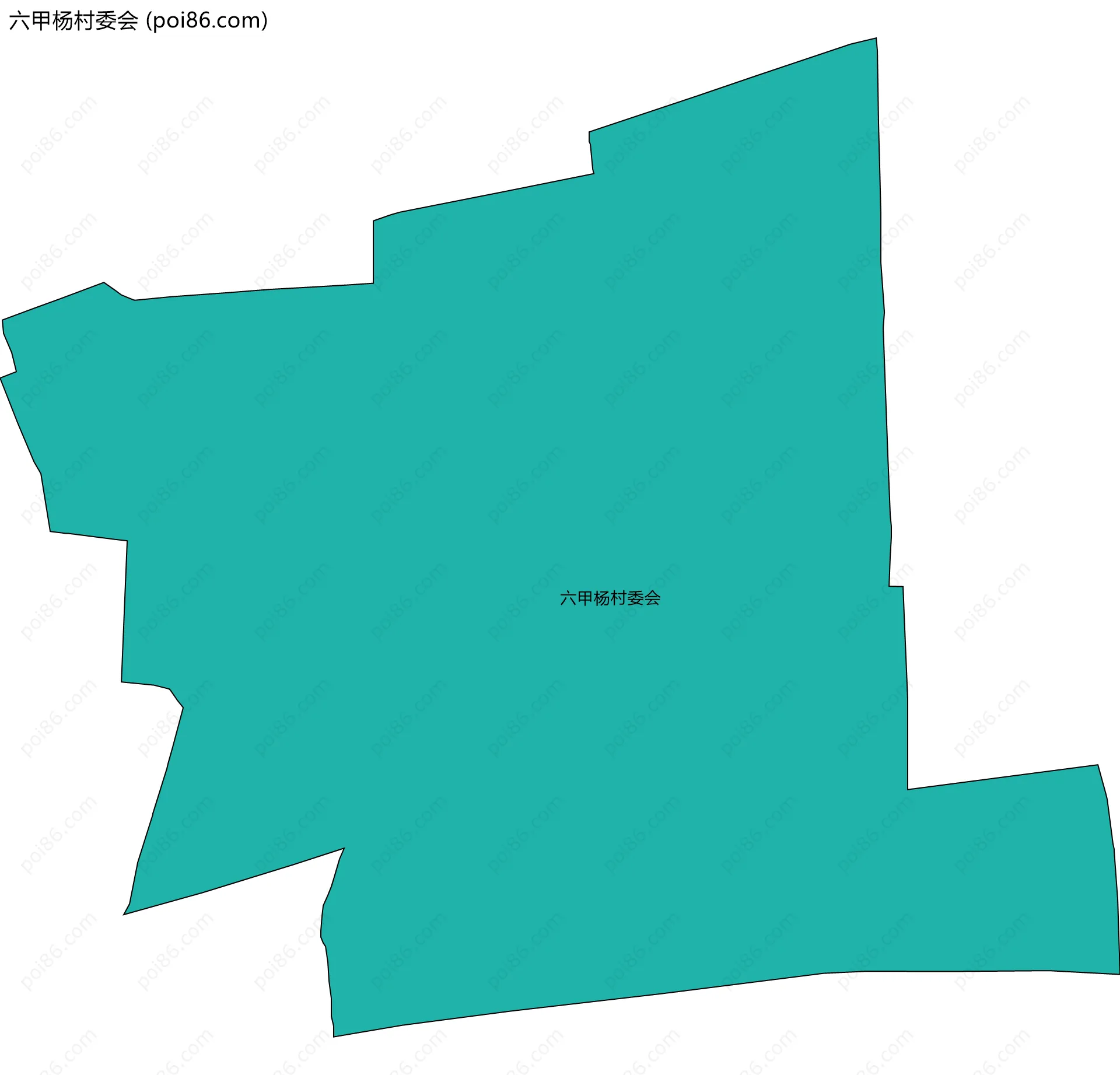 六甲杨村委会边界地图