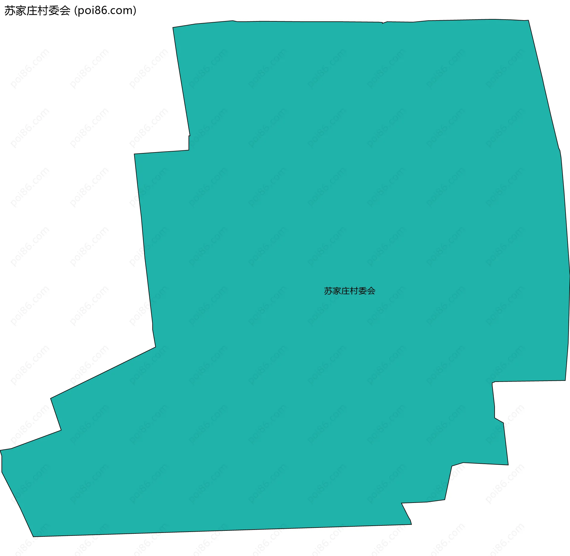 苏家庄村委会边界地图