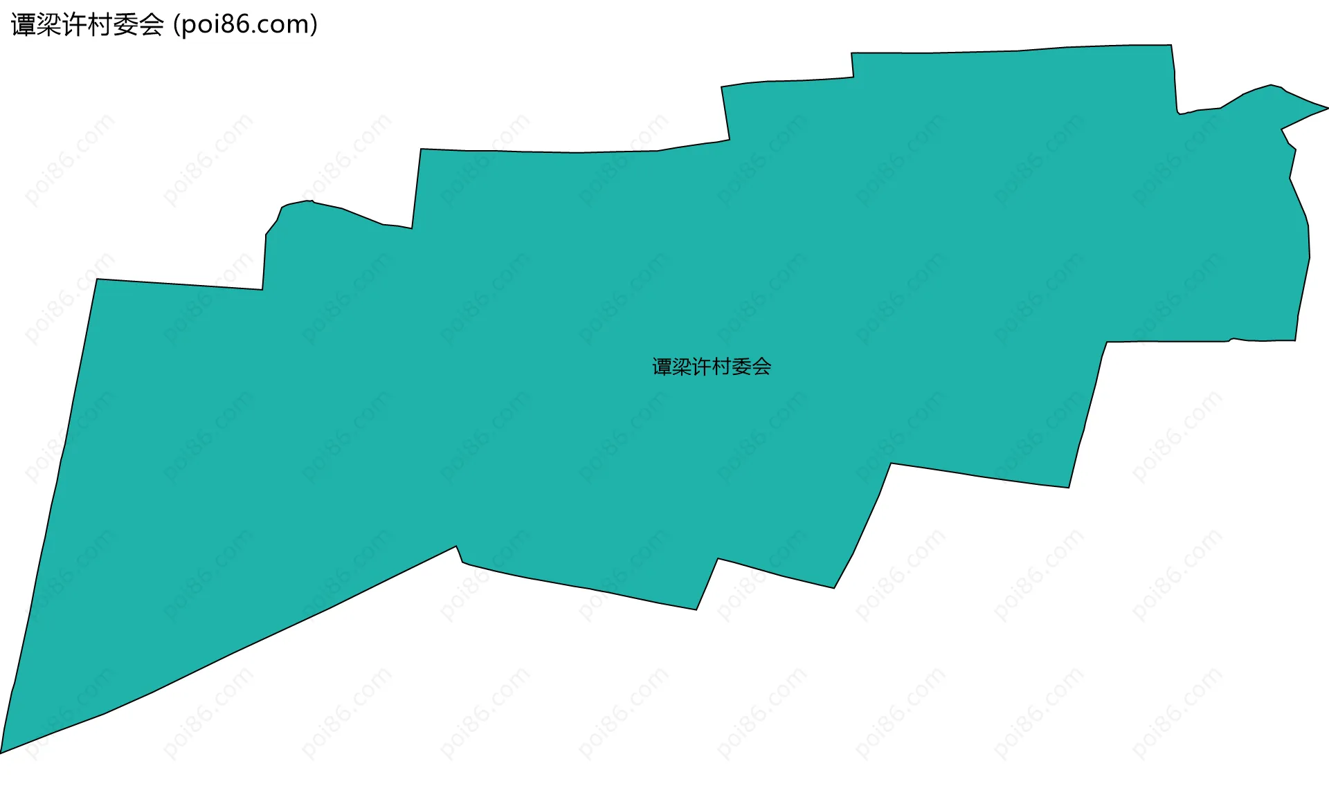 谭梁许村委会边界地图