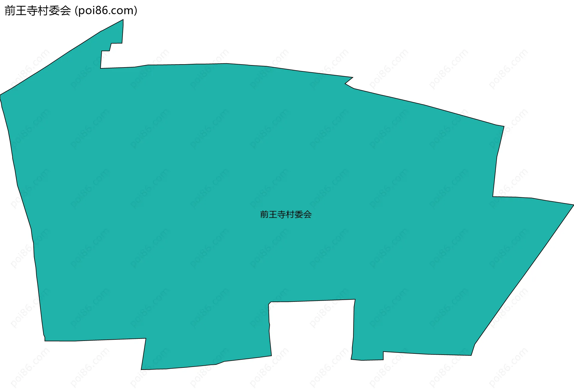 前王寺村委会边界地图