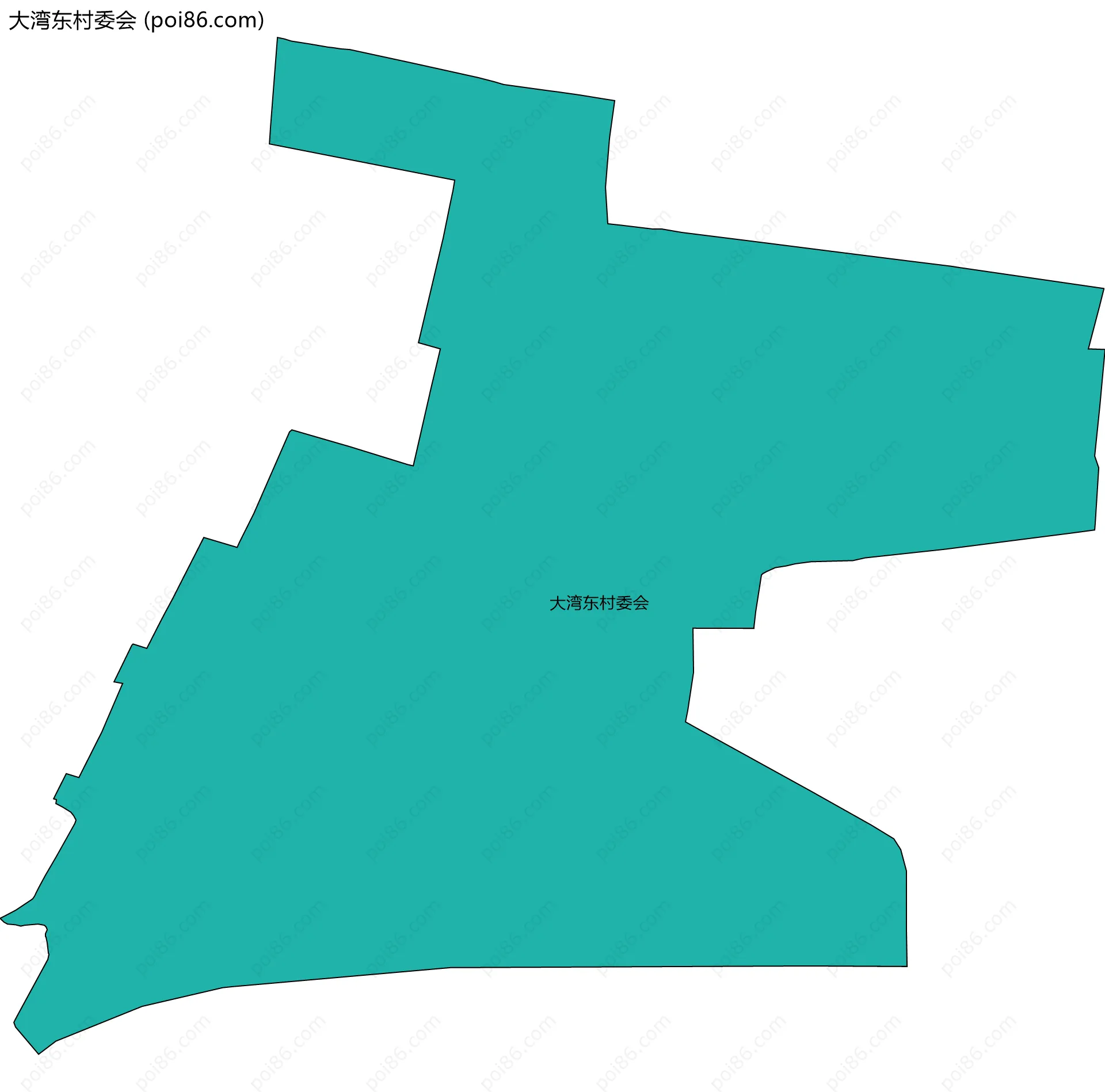 大湾东村委会边界地图