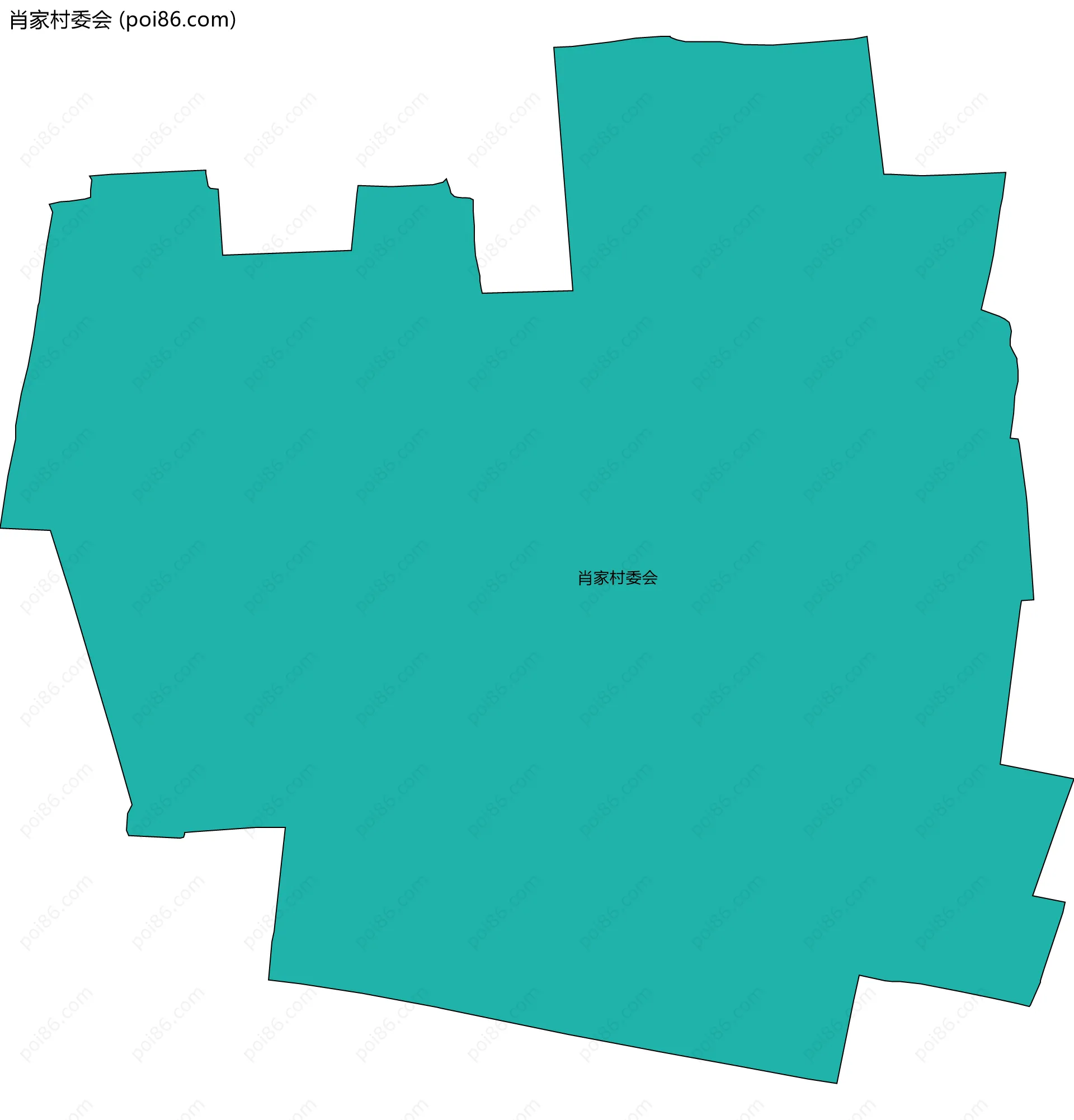 肖家村委会边界地图