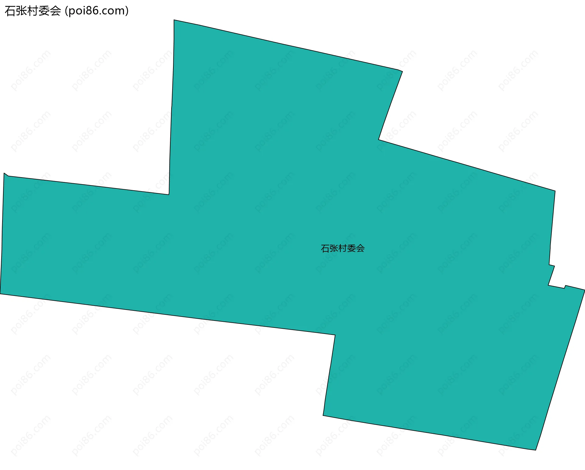 石张村委会边界地图