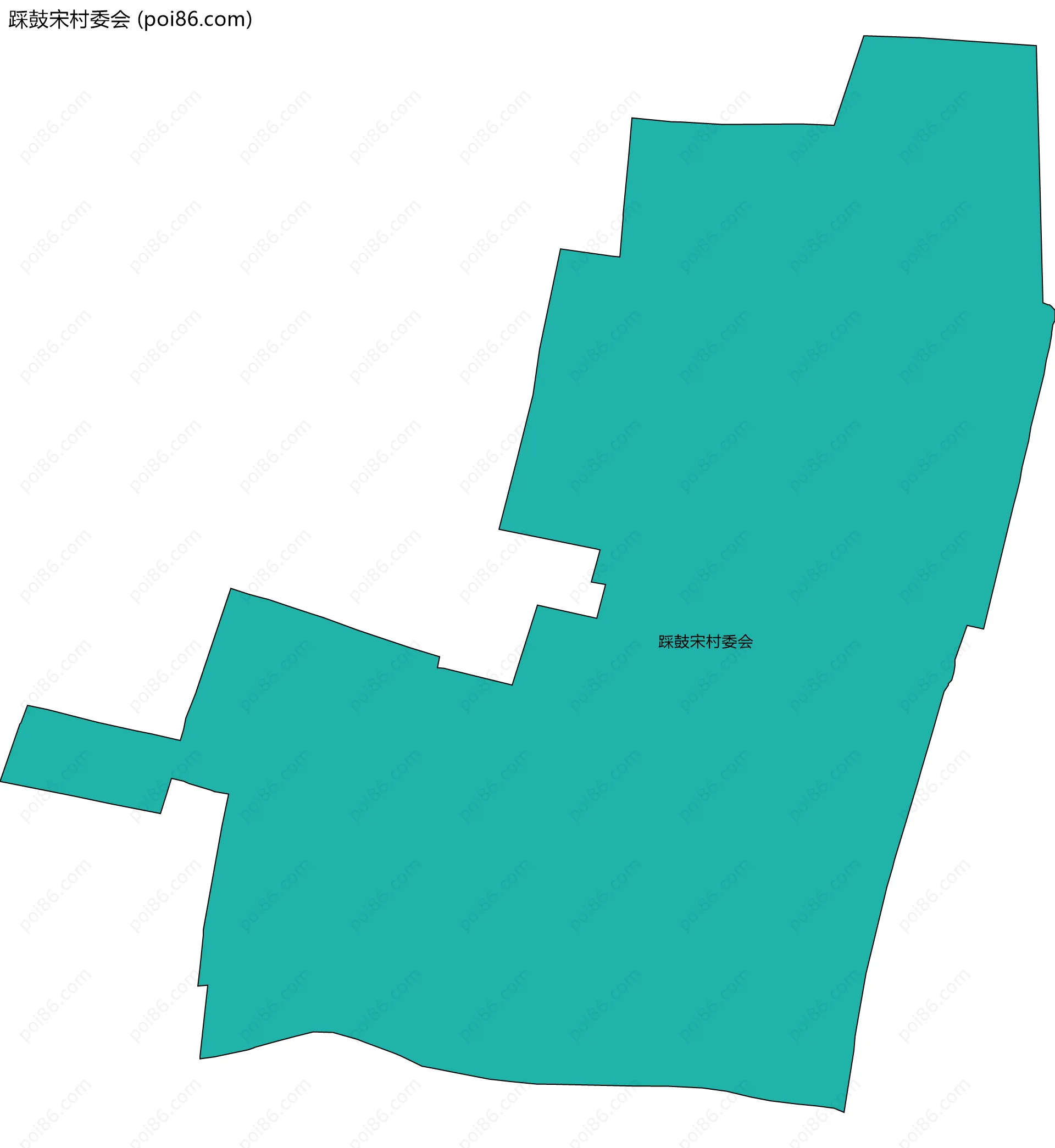 踩鼓宋村委会边界地图